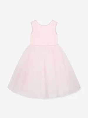 Girls Ceremonial Ballerina Length Dress in Pink