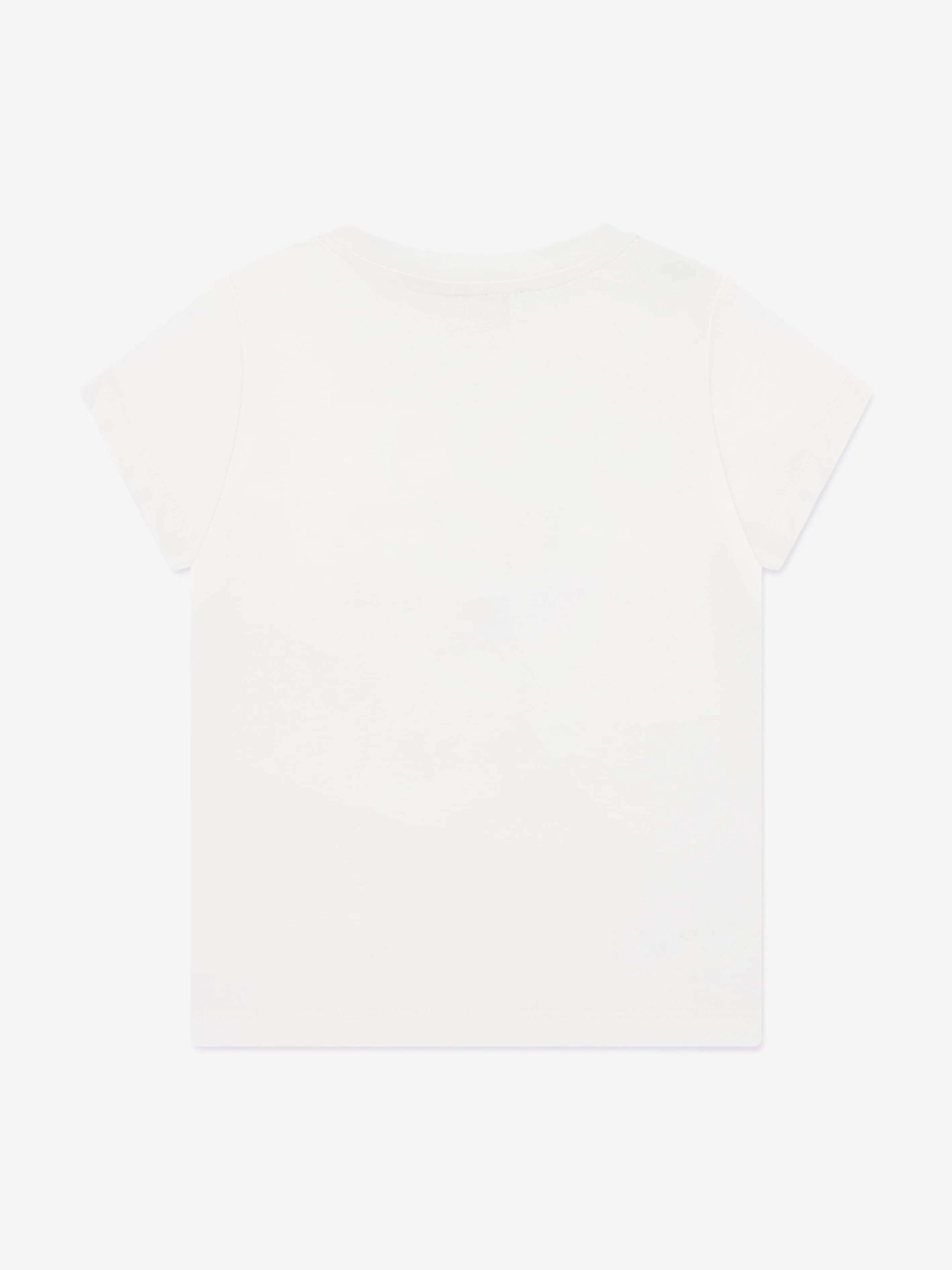 Girls Logo Print T-Shirt in Ivory