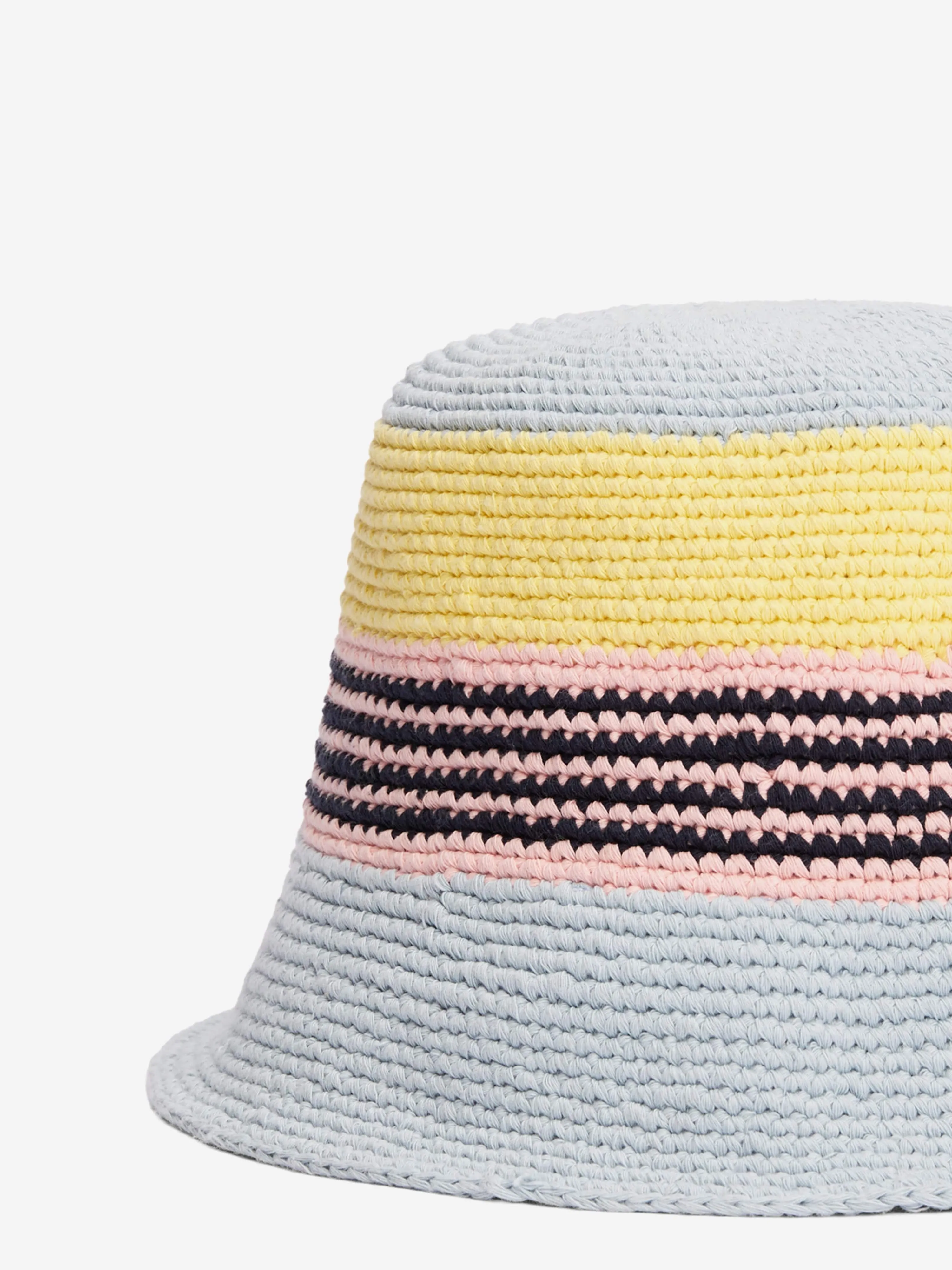 Girls Summer Prep Crochet Hat in Blue