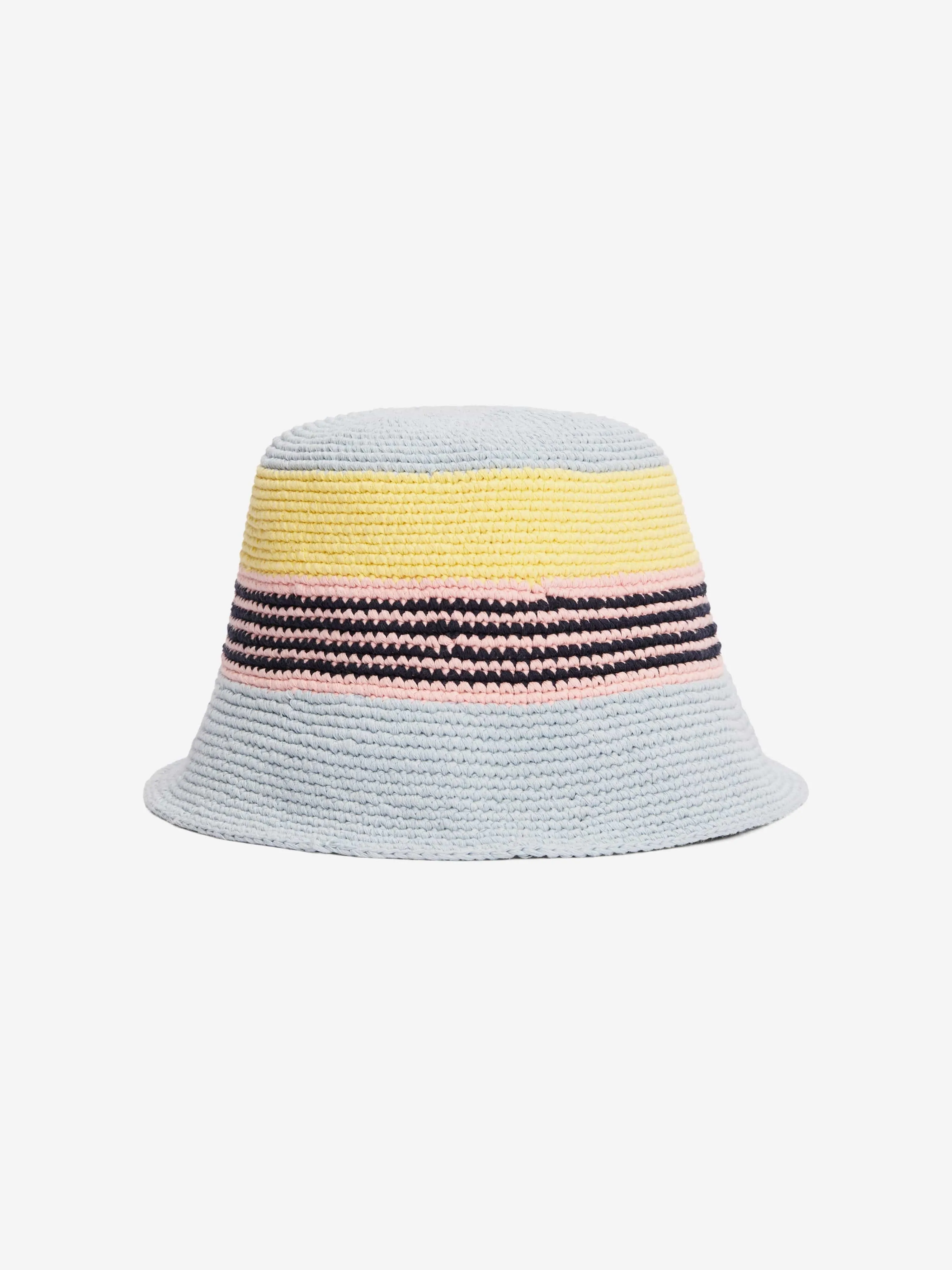 Girls Summer Prep Crochet Hat in Blue