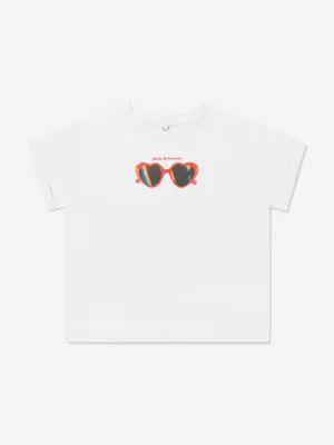 Girls Sunglasses T-Shirt in White