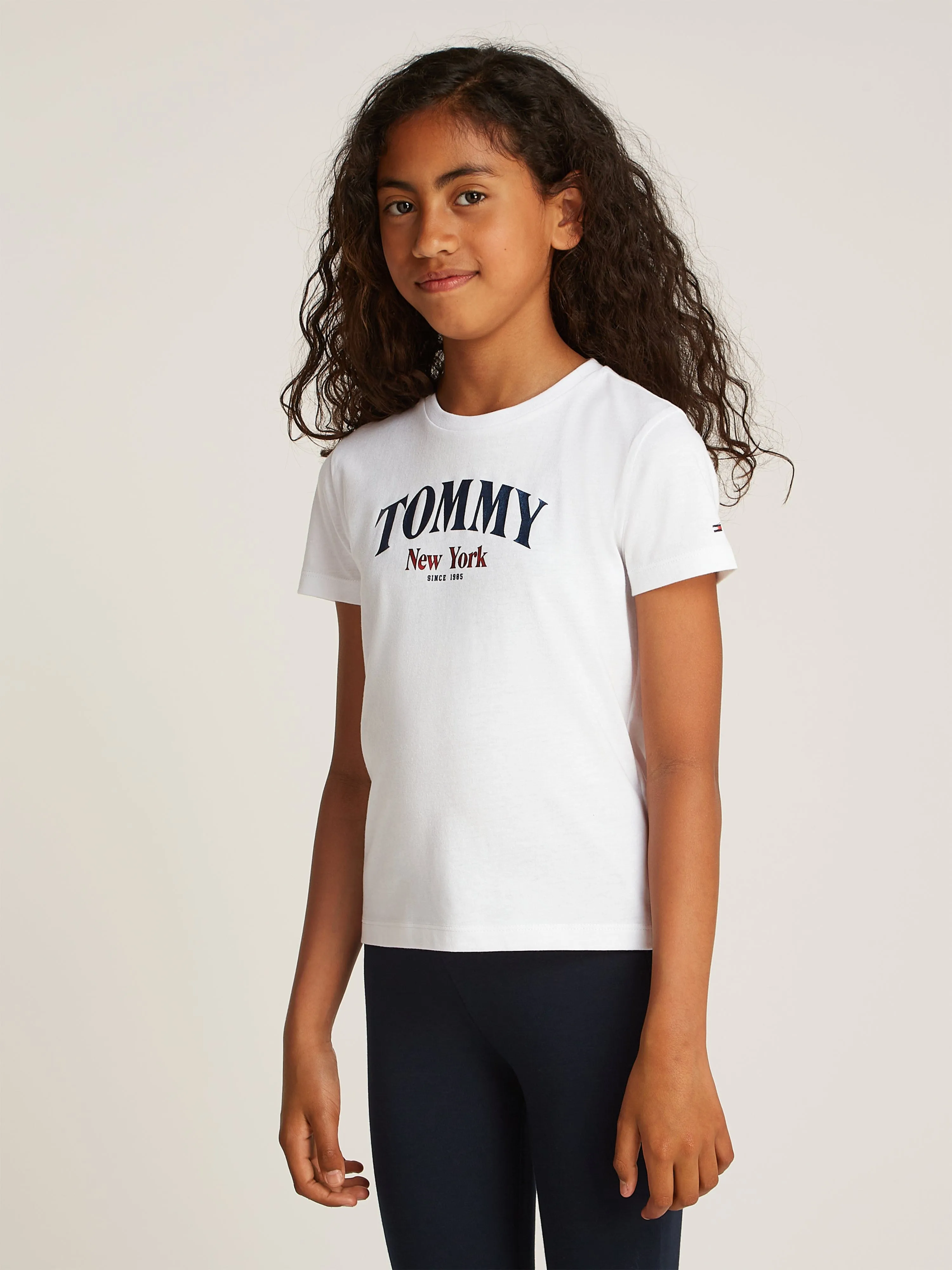 Girls Varsity Regular T-Shirt in White