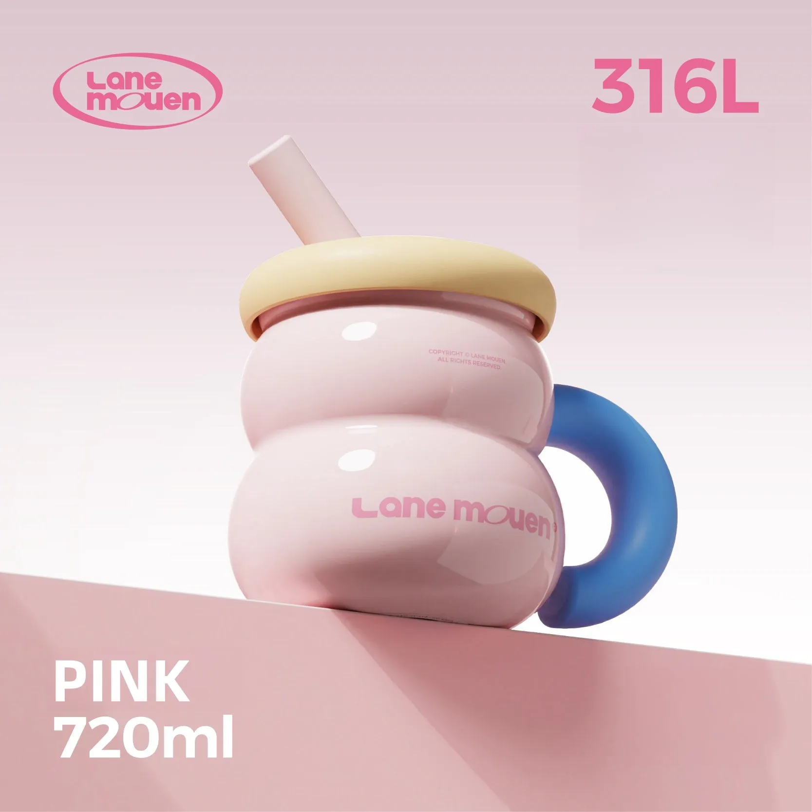 GOURD 720ML Insulated Vacuum Mug | Lane Mouen Stylish & Functional Thermos Cup