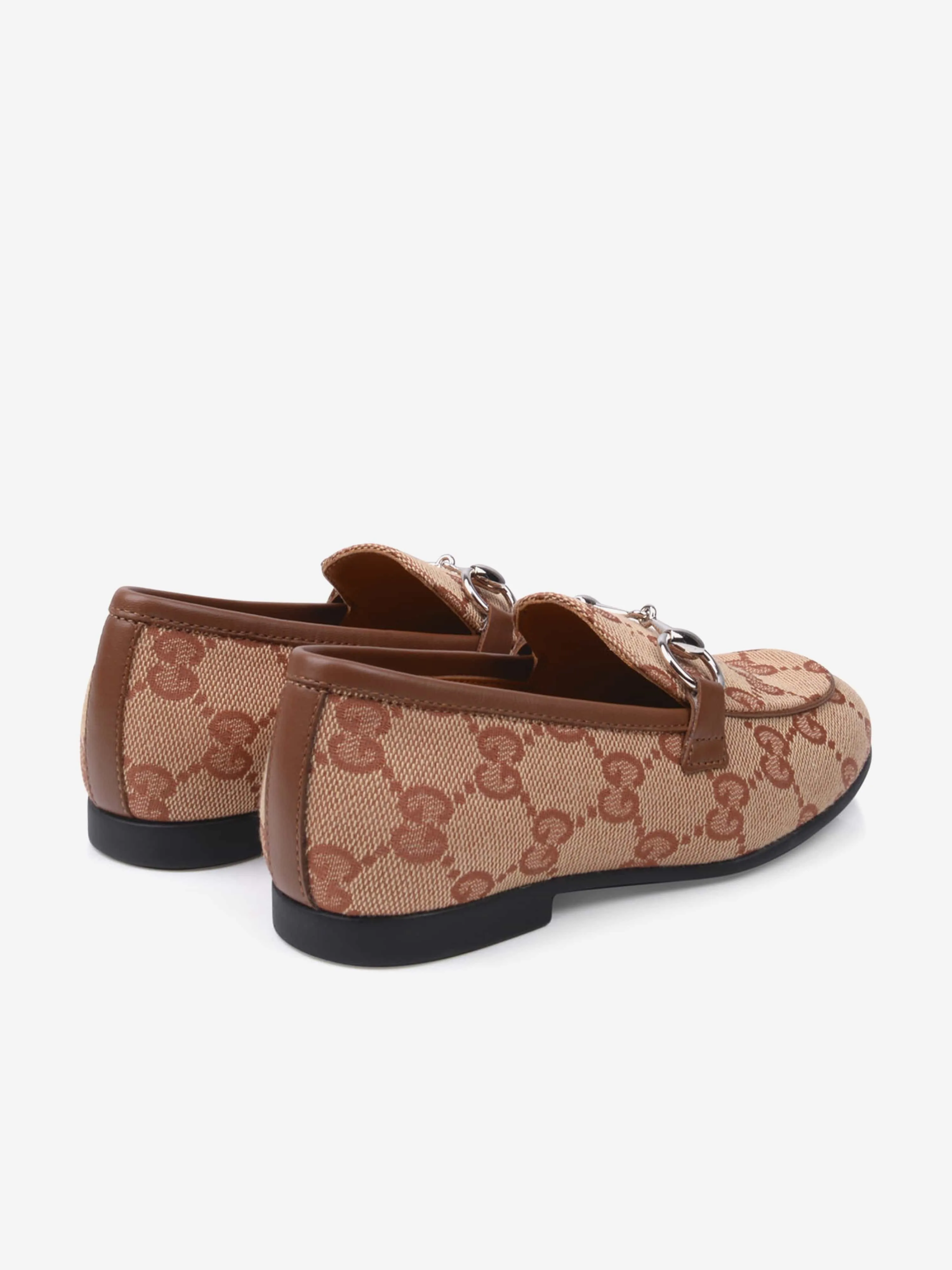 GUCCI Red Canvas GG Jordaan Loafer