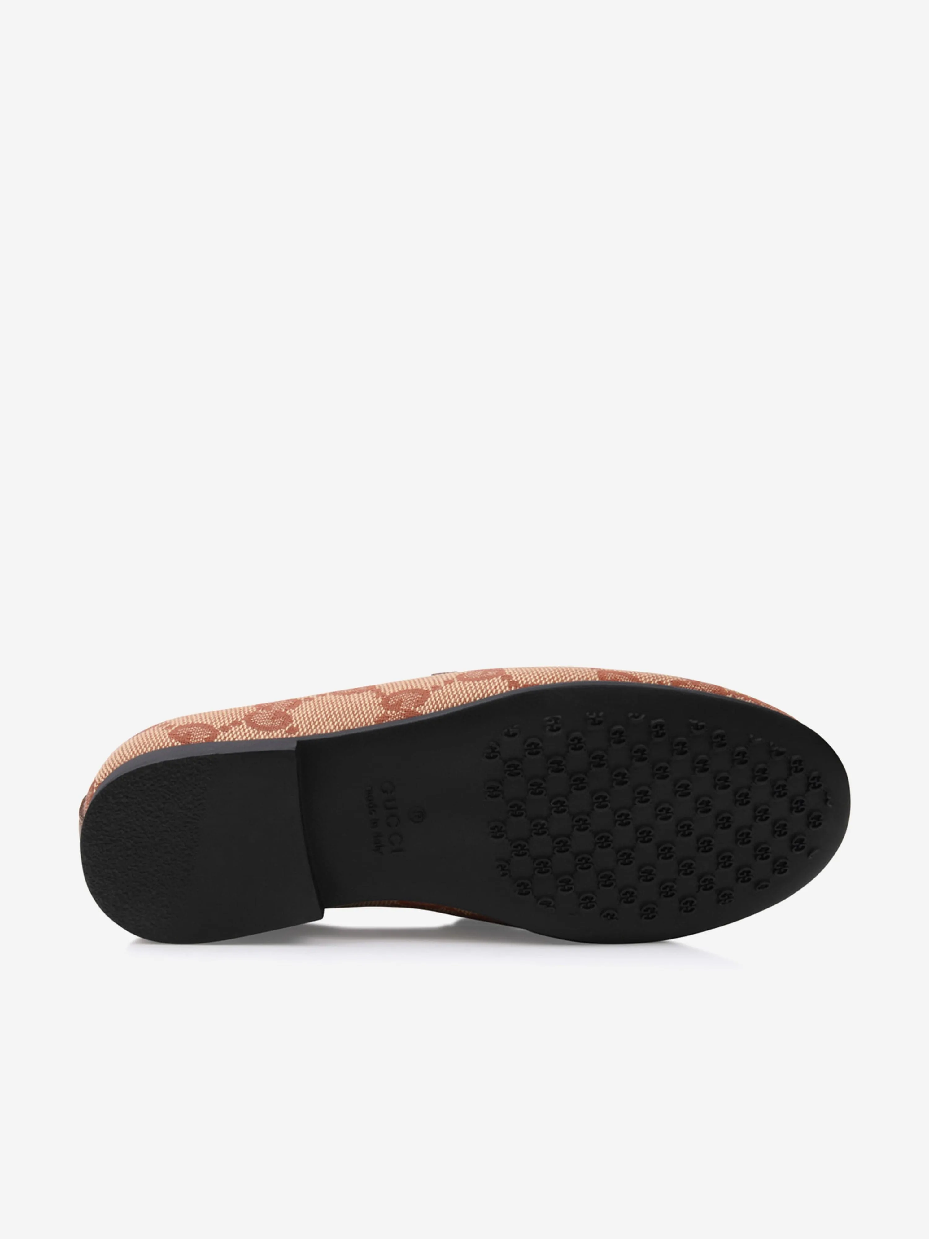 GUCCI Red Canvas GG Jordaan Loafer