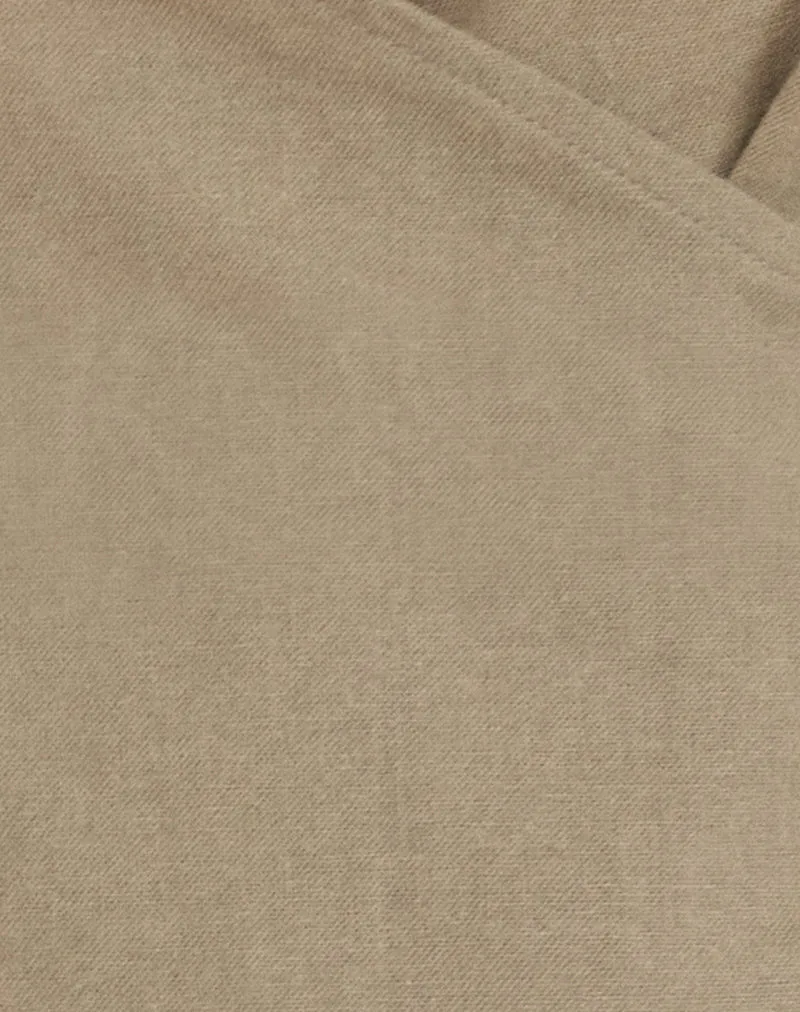 Hart Tie Side Top in Linen Slate Green
