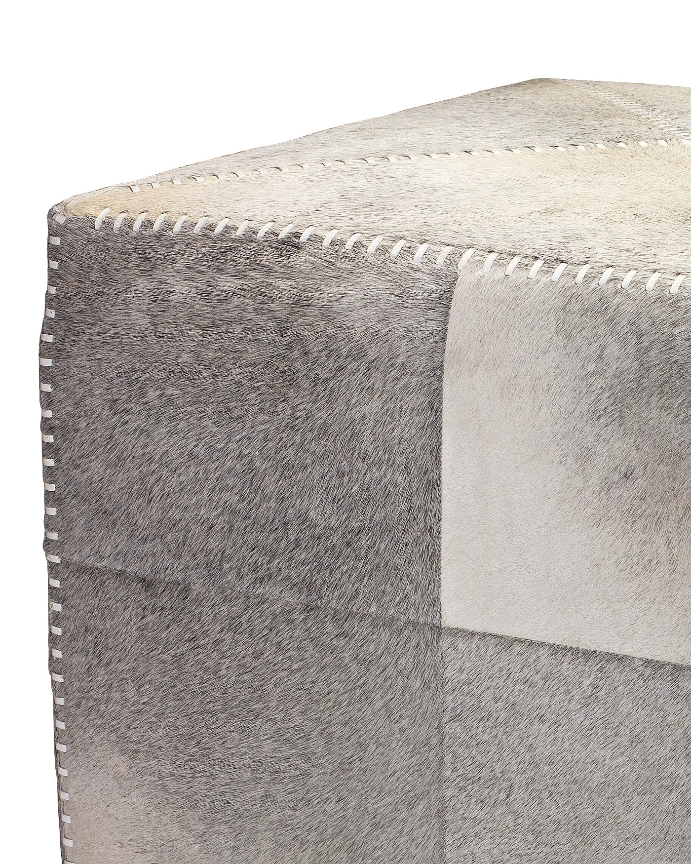 Large Ottoman Grey Hide