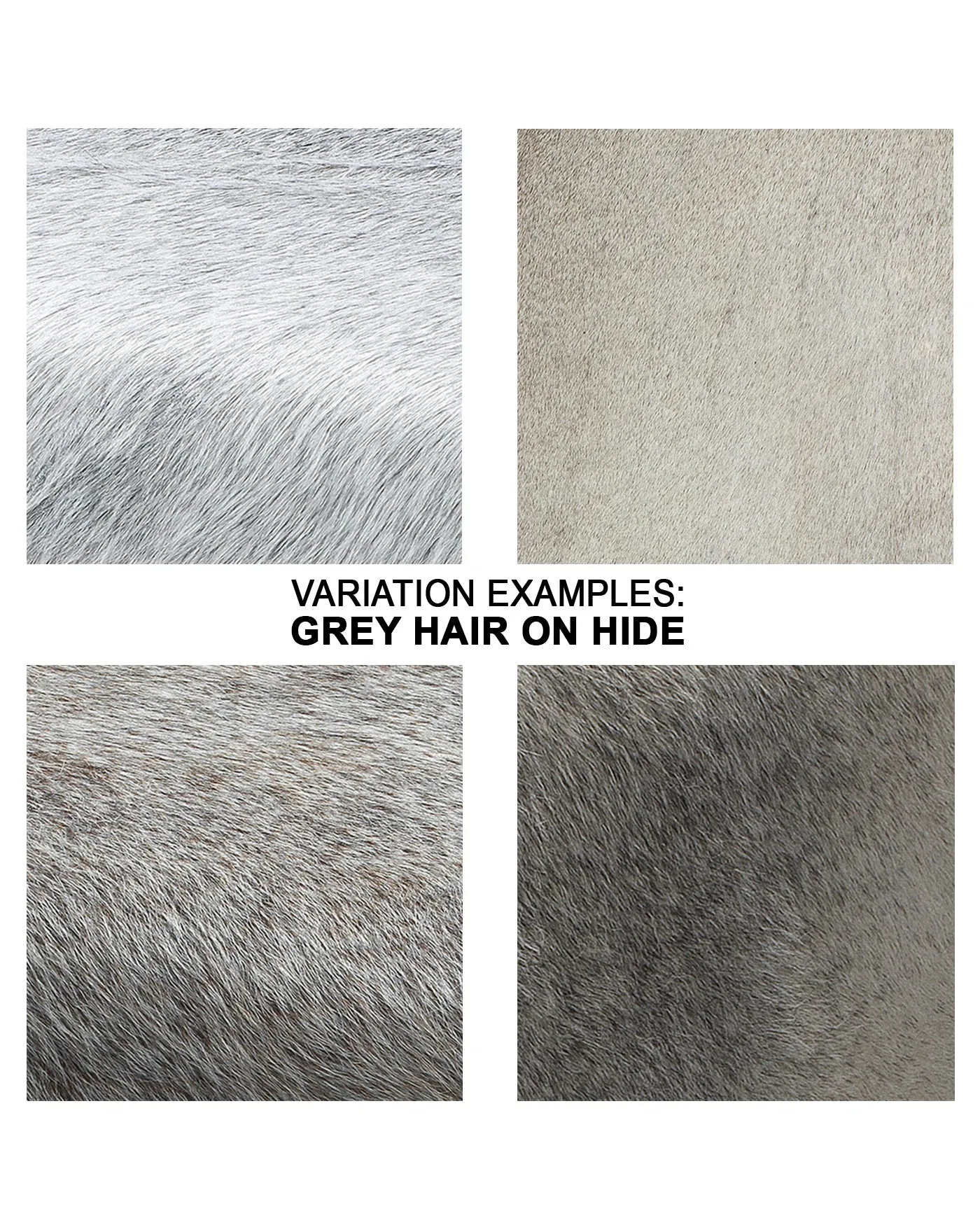 Large Ottoman Grey Hide