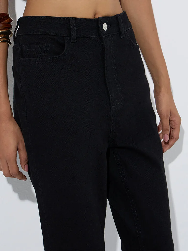 LOV Black Bootcut High-Rise Jeans