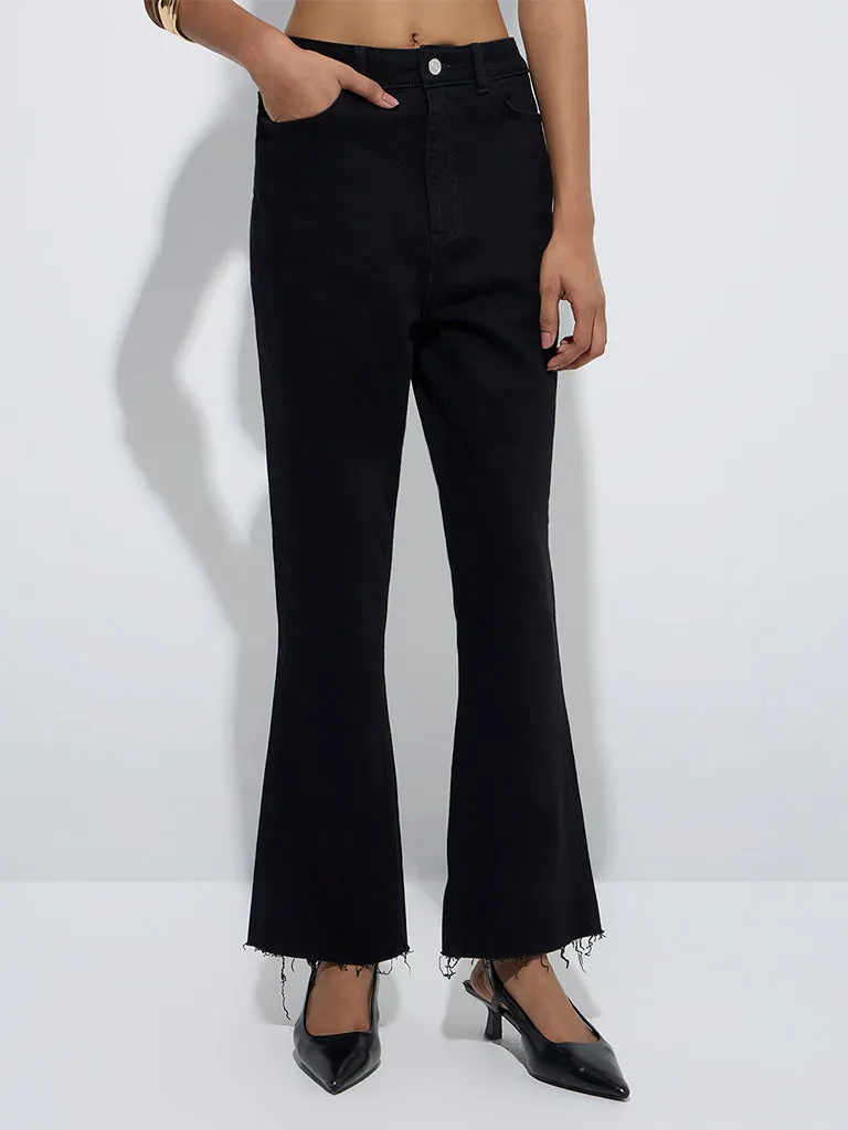 LOV Black Bootcut High-Rise Jeans