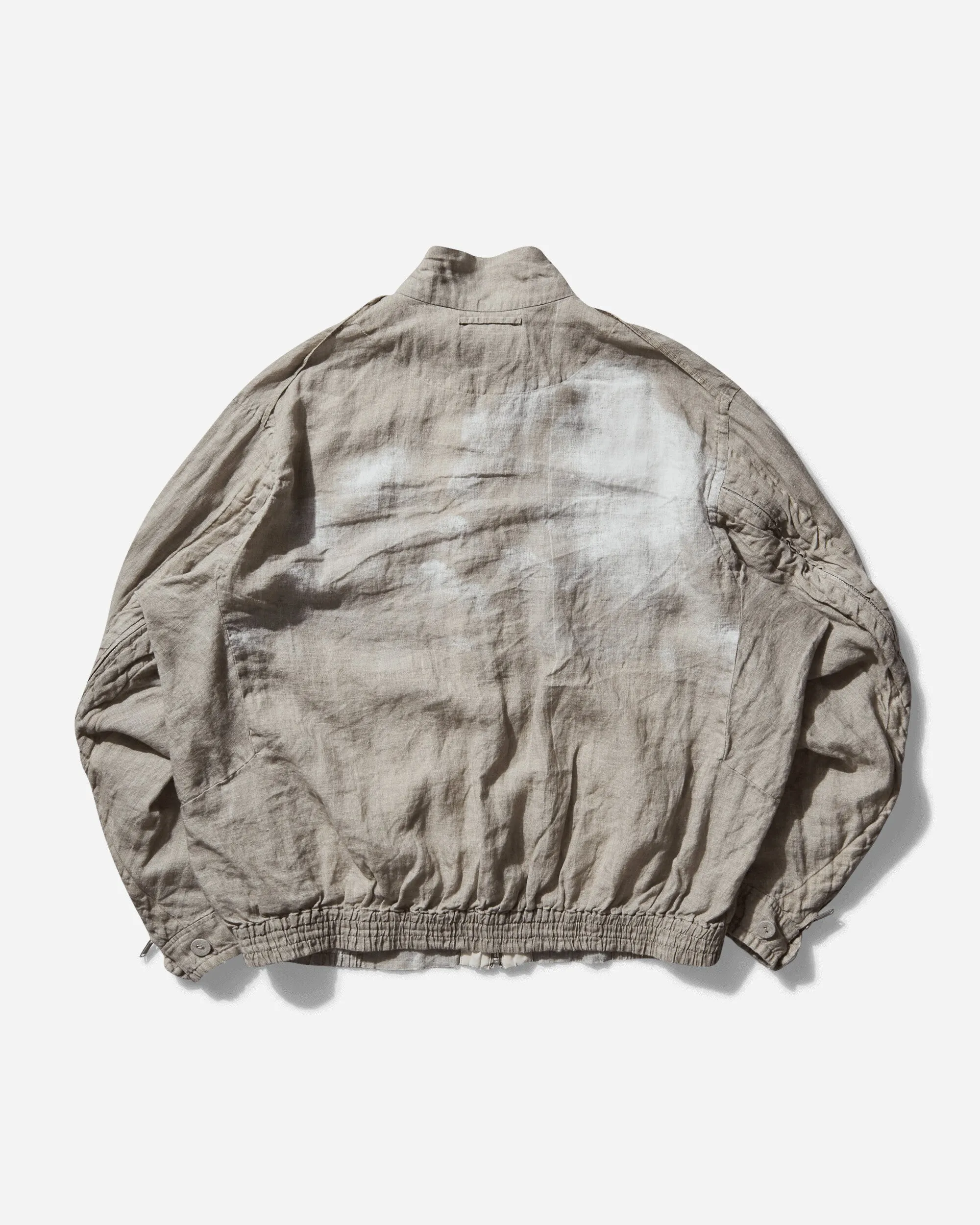 Men's Linen Total Pattern Jacket Natural