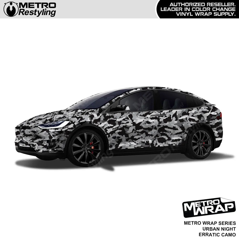 Metro Wrap Erratic Urban Night Camouflage Vinyl Film