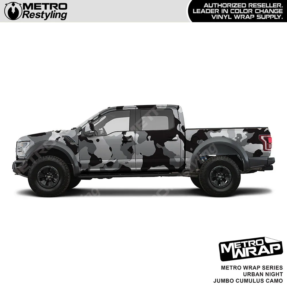 Metro Wrap Jumbo Cumulus Urban Night Camouflage Vinyl Film
