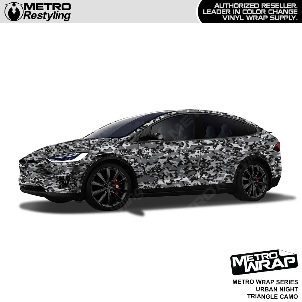 Metro Wrap Large Triangle Urban Night Camouflage Vinyl Film