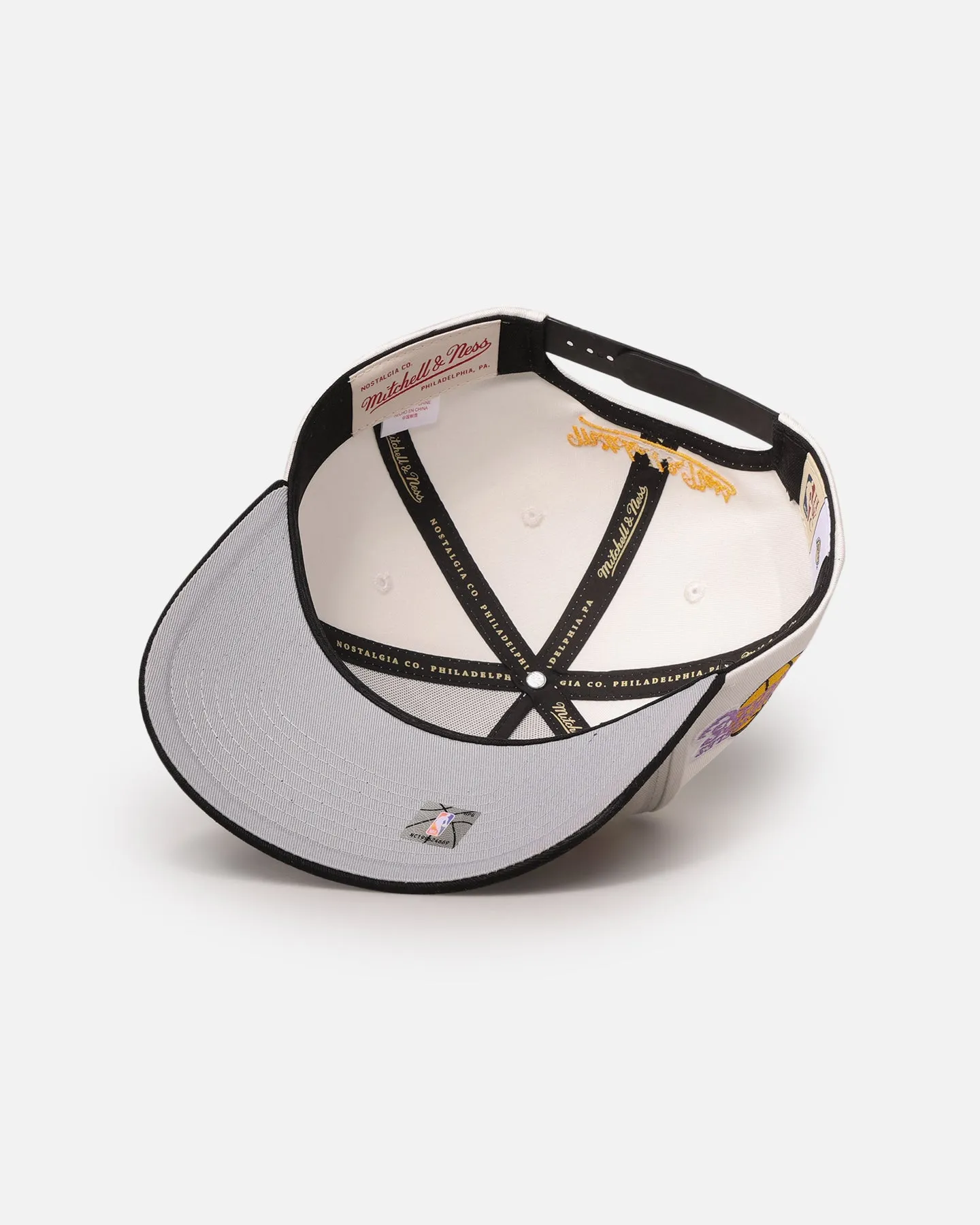 Mitchell & Ness Los Angeles Lakers 'Draft Day' Pro Pinch Snapback White/Black