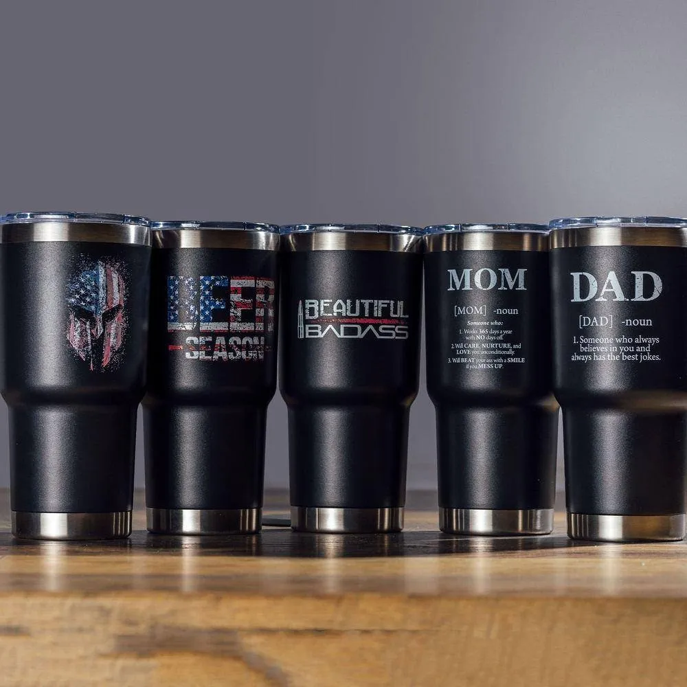 Mom Defined 20oz Tumbler - Black