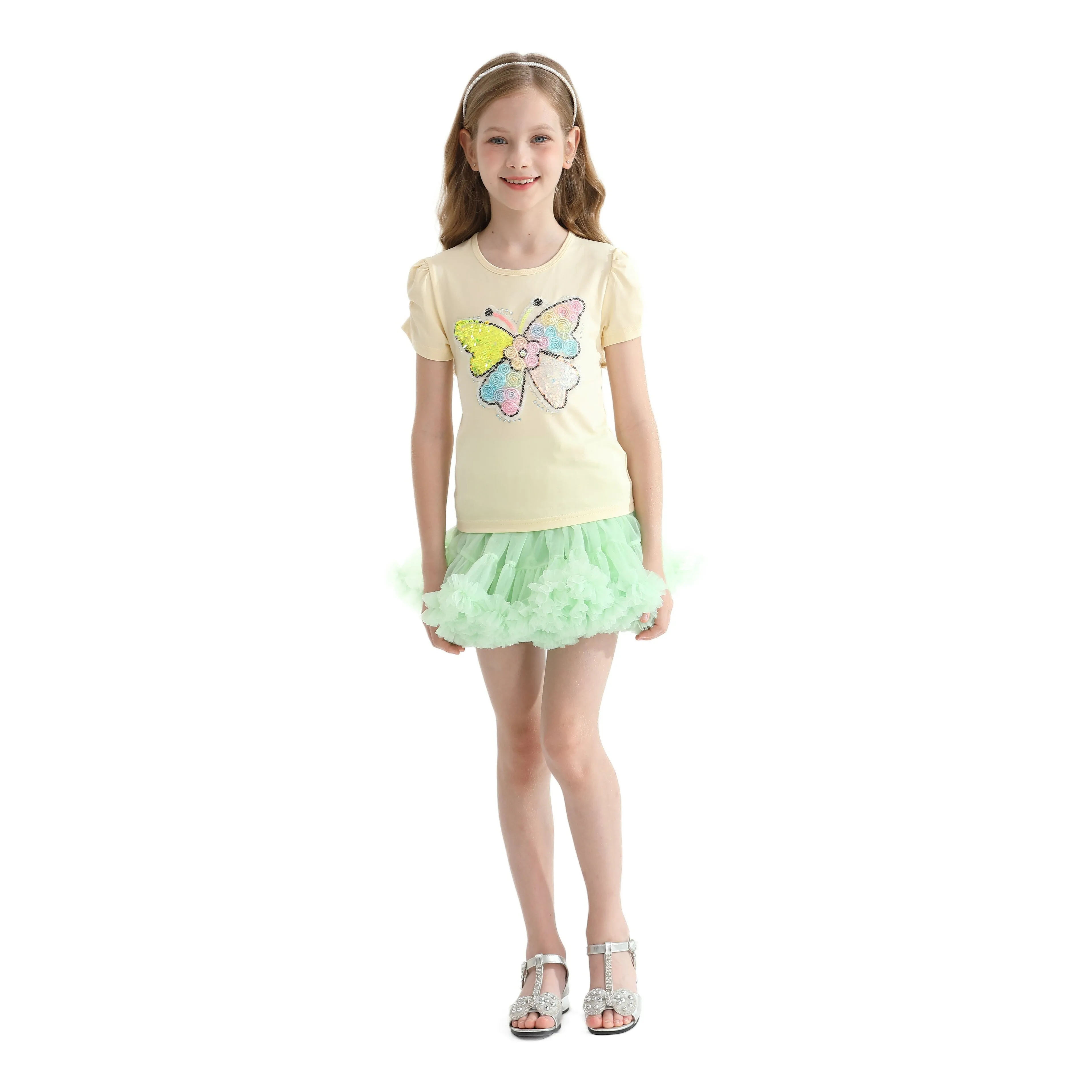 Multicolor Abbey Butterfly Skirt Outfit
