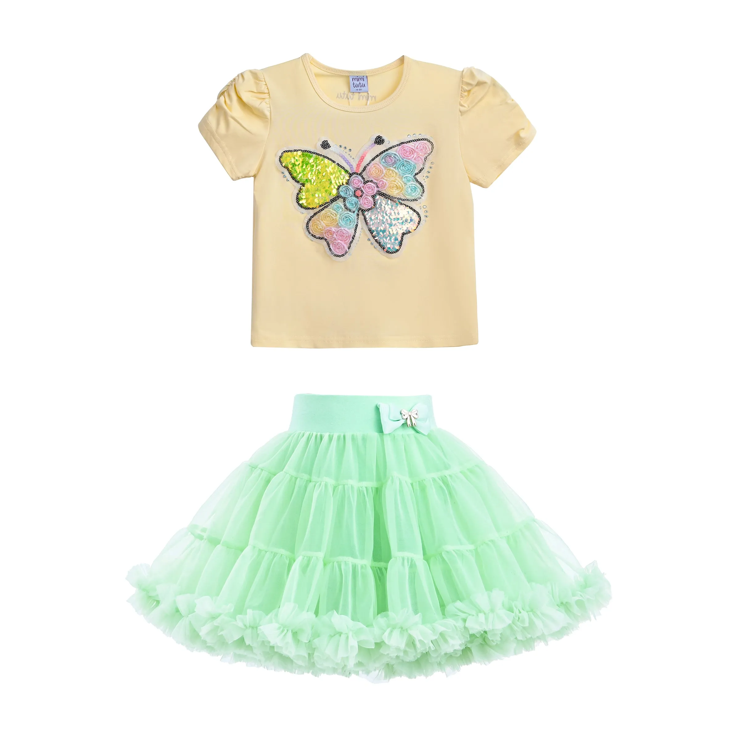Multicolor Abbey Butterfly Skirt Outfit