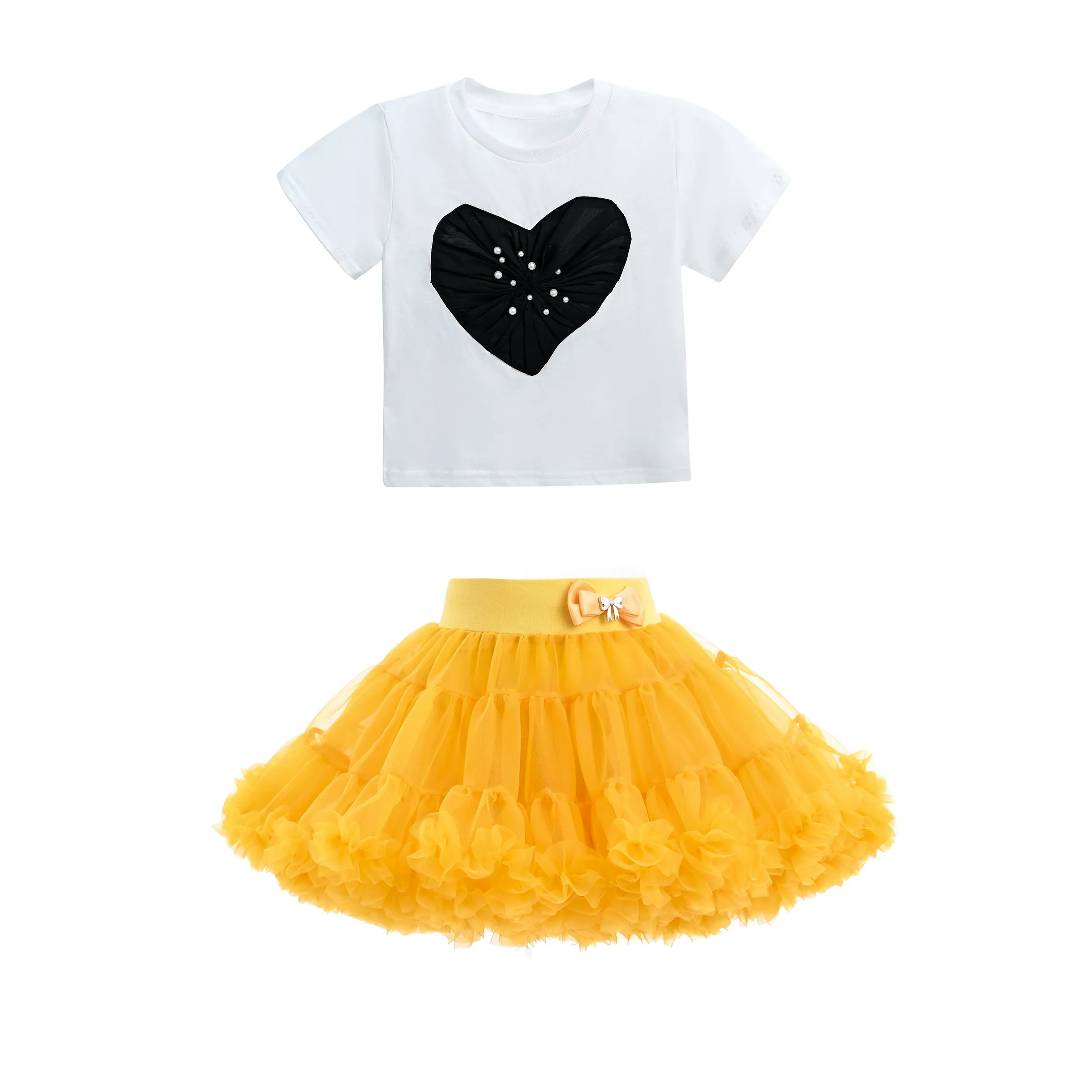 Multicolor Haley Heart Skirt Outfit