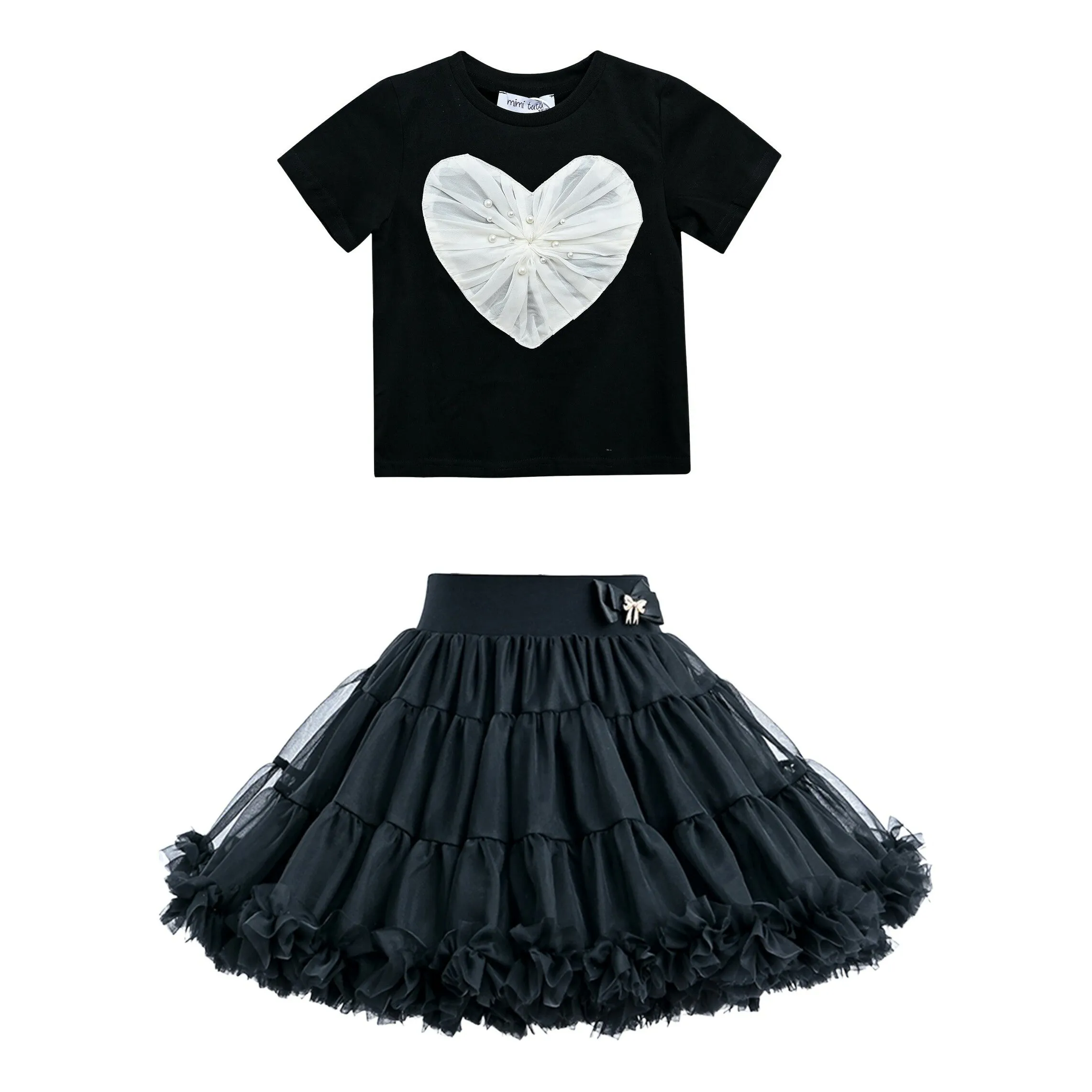Multicolor Valerie Heart Skirt Outfit