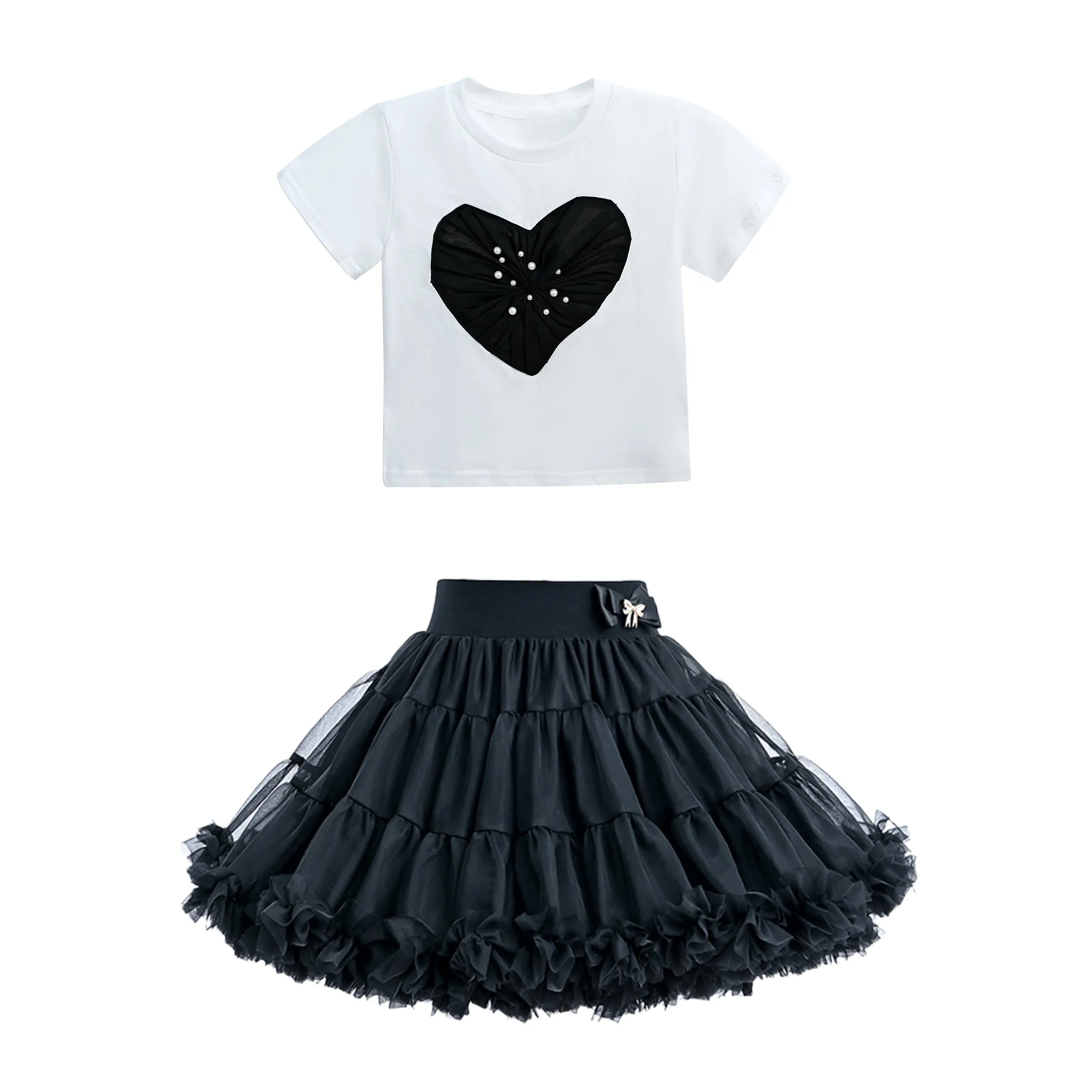Multicolor Willow Heart Skirt Outfit
