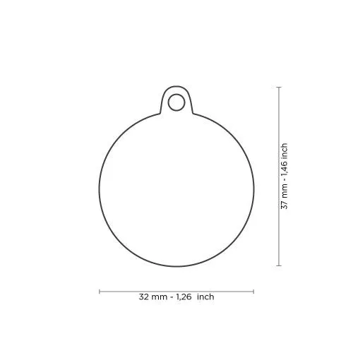 MyFamily ID Tag Big Circle The Boss Rhombus