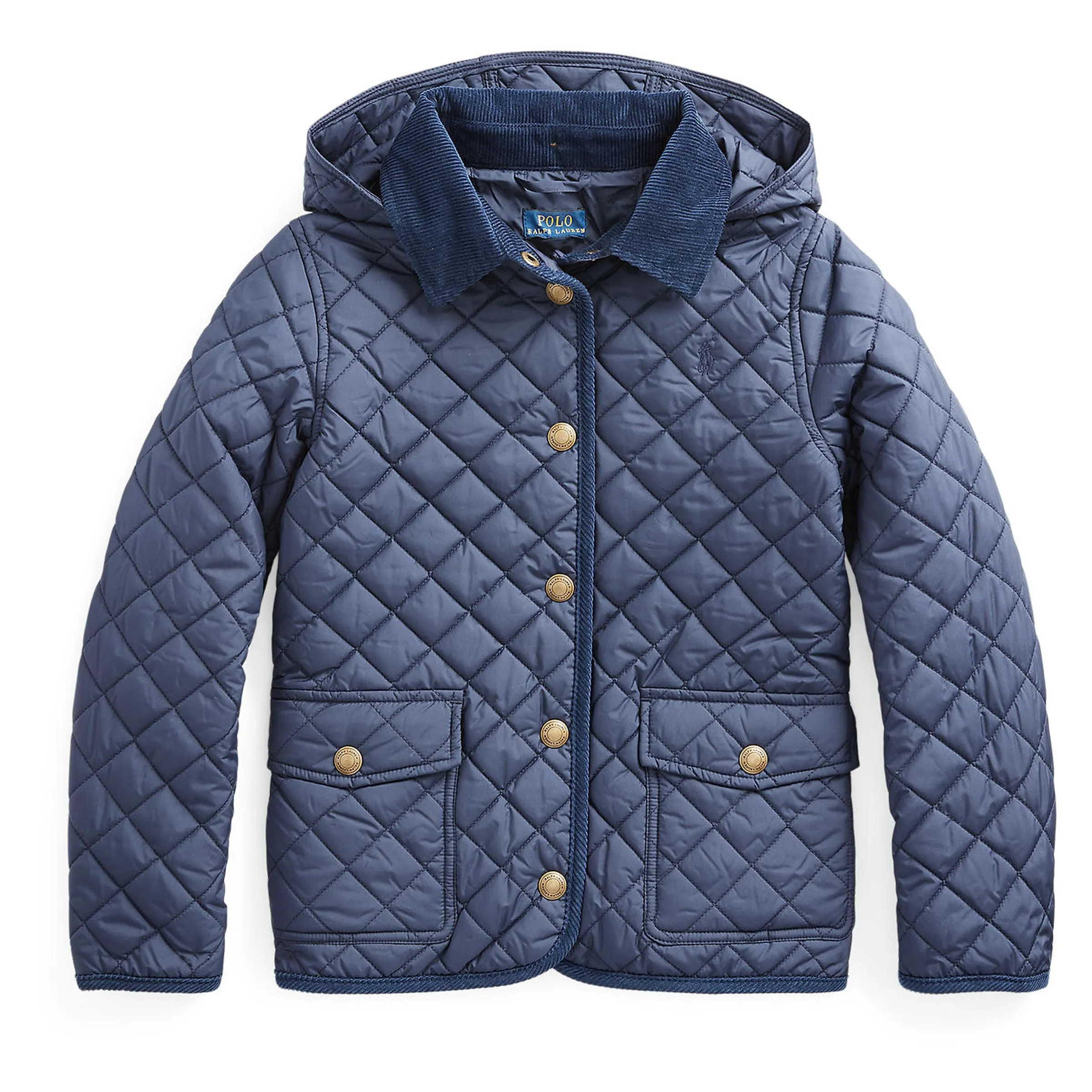 Navy Quilted Shell Jr Jacket