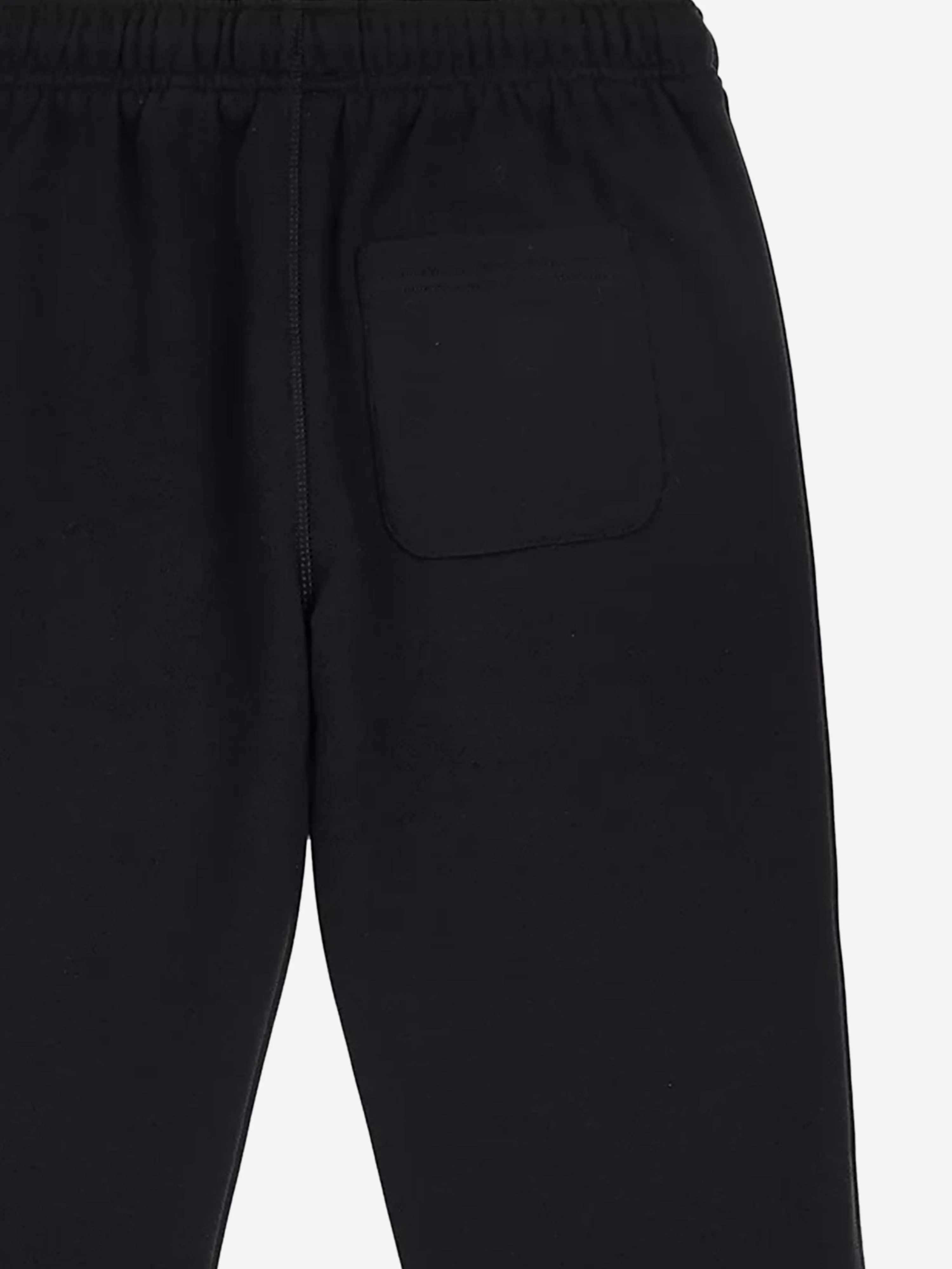 New Balance Boys French Terry Small Logo Joggers in Black