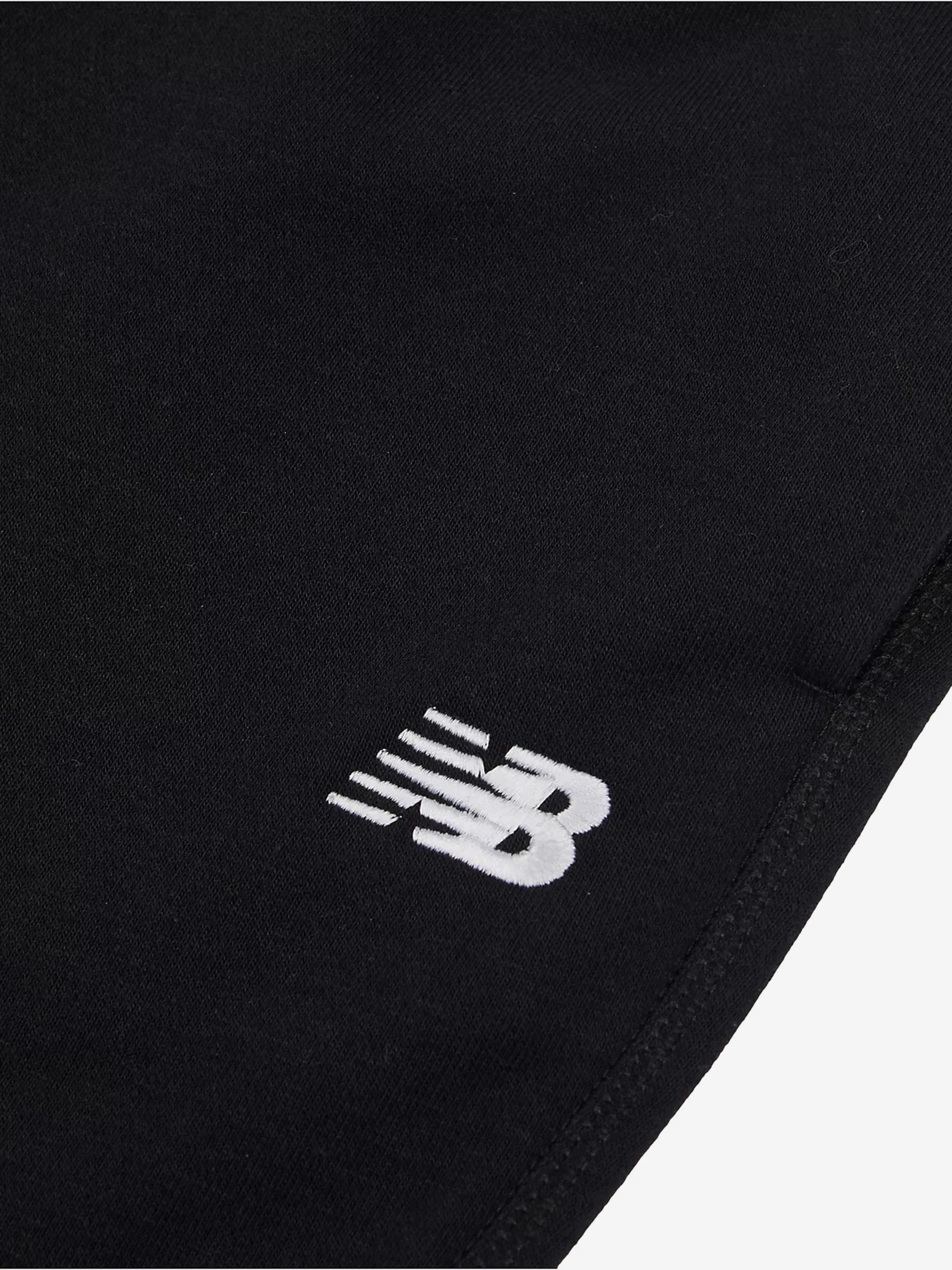 New Balance Boys French Terry Small Logo Joggers in Black