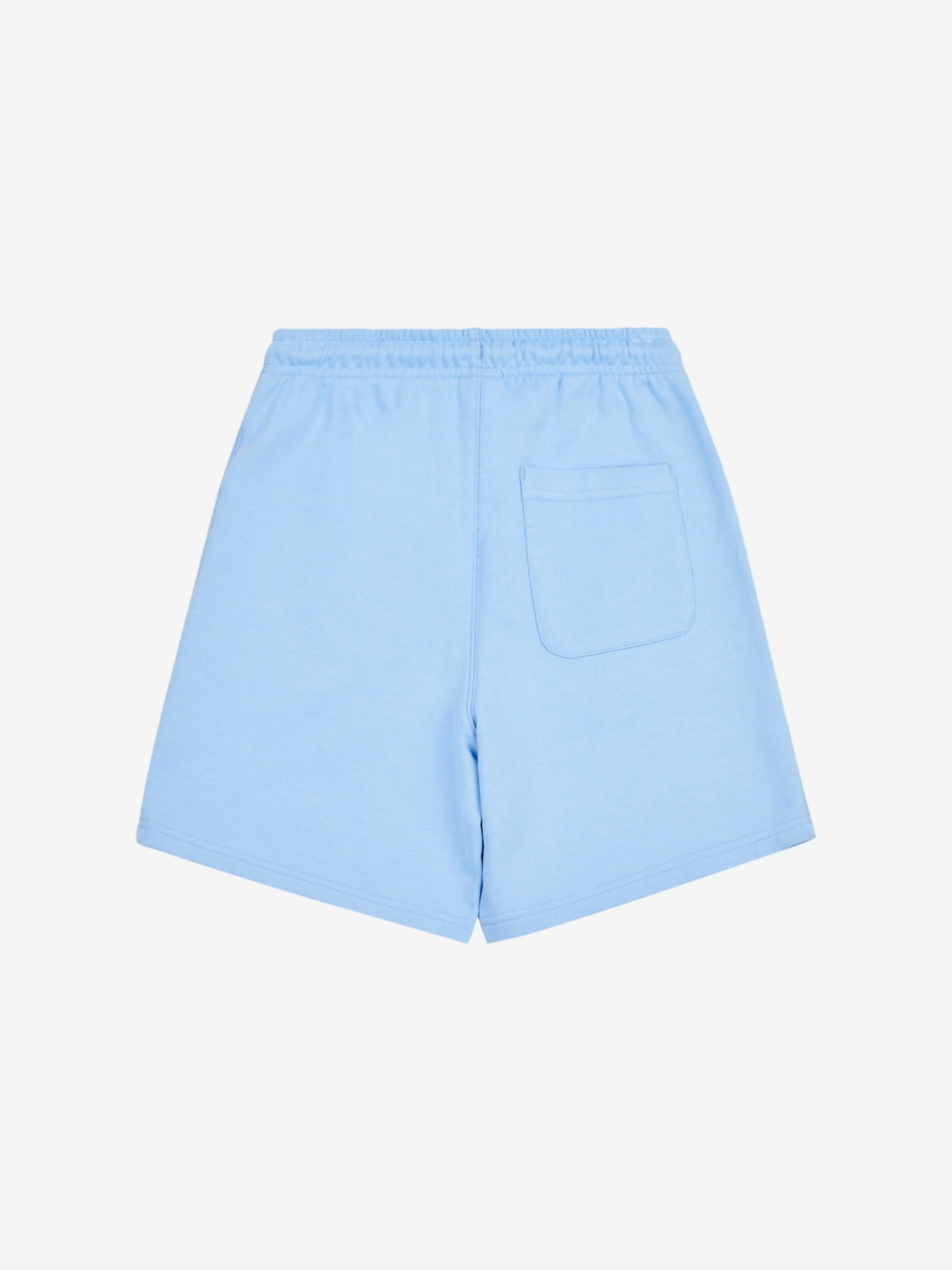 New Balance Boys French Terry Small Logo Shorts in Blue