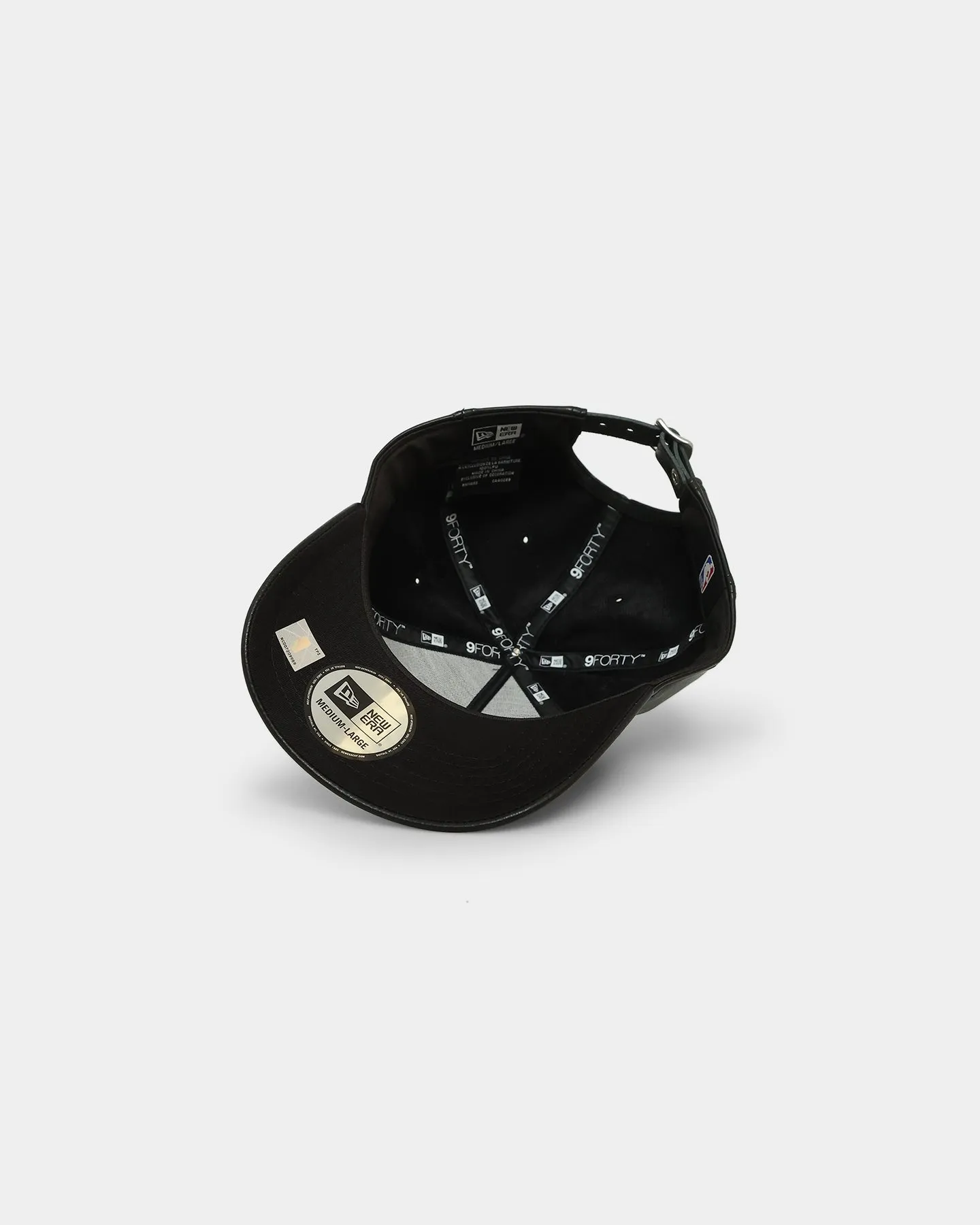 New Era Chicago Bulls 'PU Leather' 9FORTY K-Frame Strapback Black/White