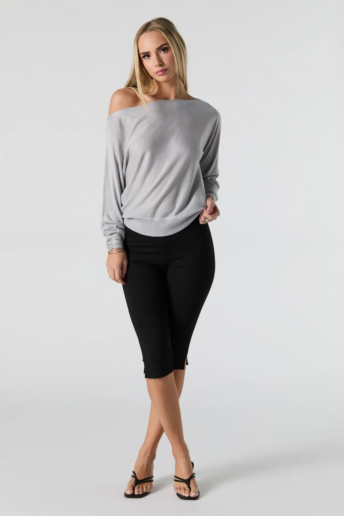 Off Shoulder Sweater