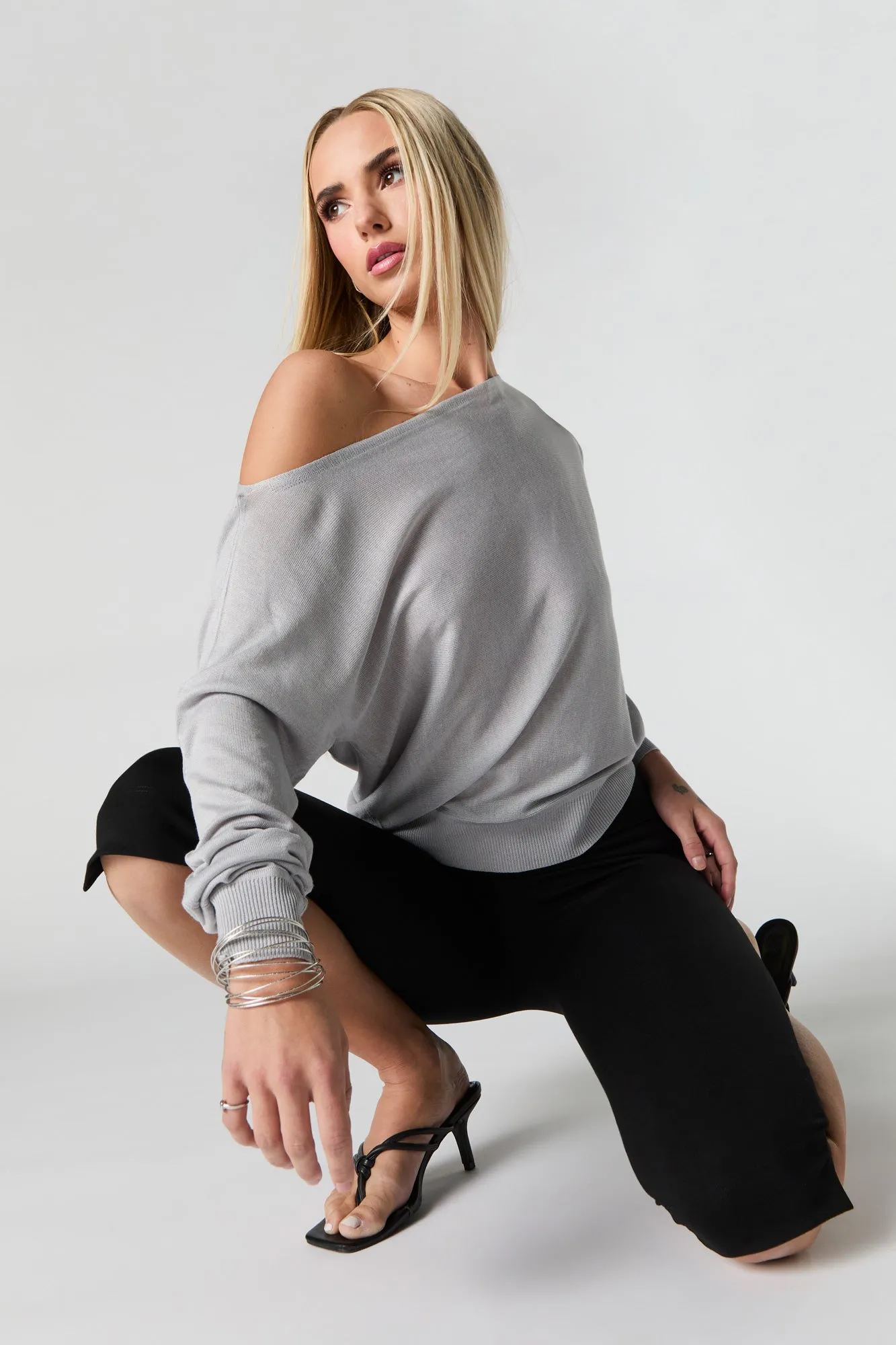 Off Shoulder Sweater