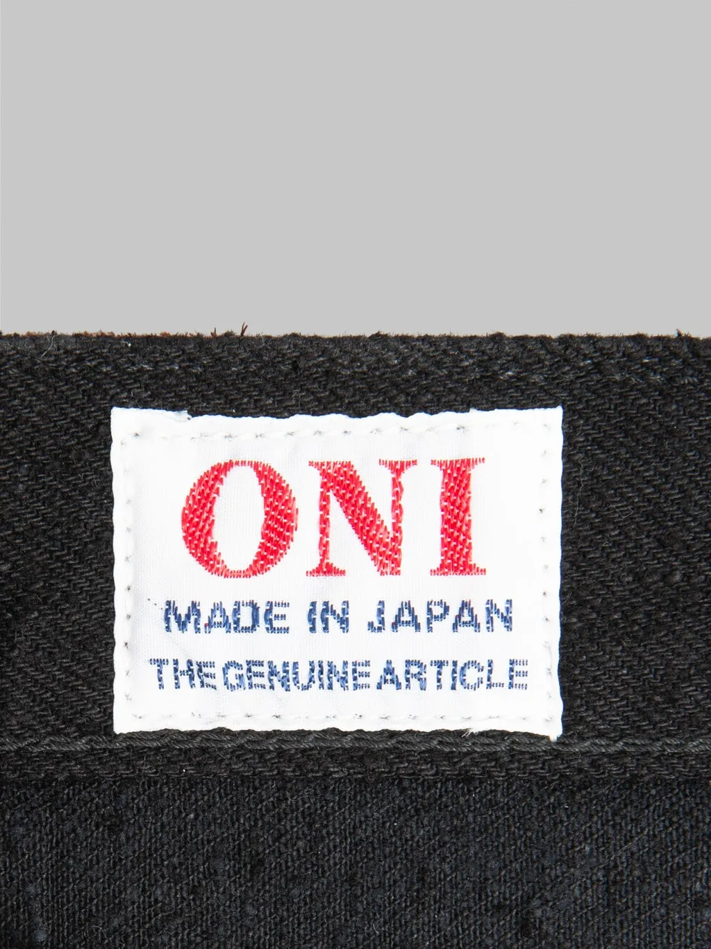 ONI Denim 200-CCD-BKBK Crushed Concrete Denim Black x Black 15oz Kabuki Wide Straight Jeans