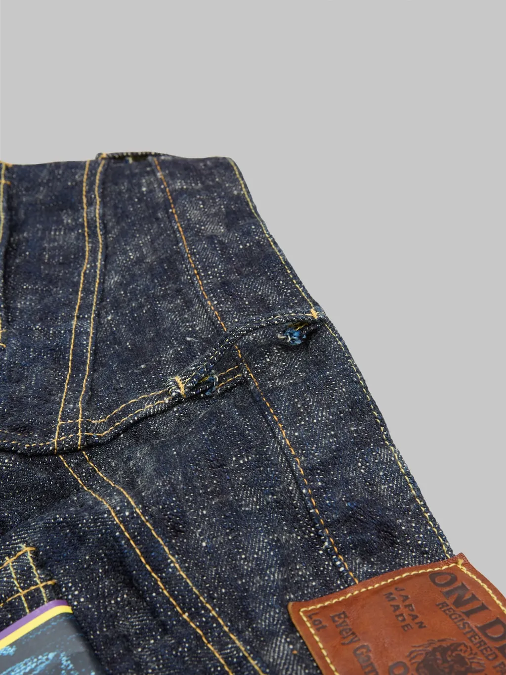 ONI Denim 595 Kasuri 17oz Retro Style Loose Straight Jeans