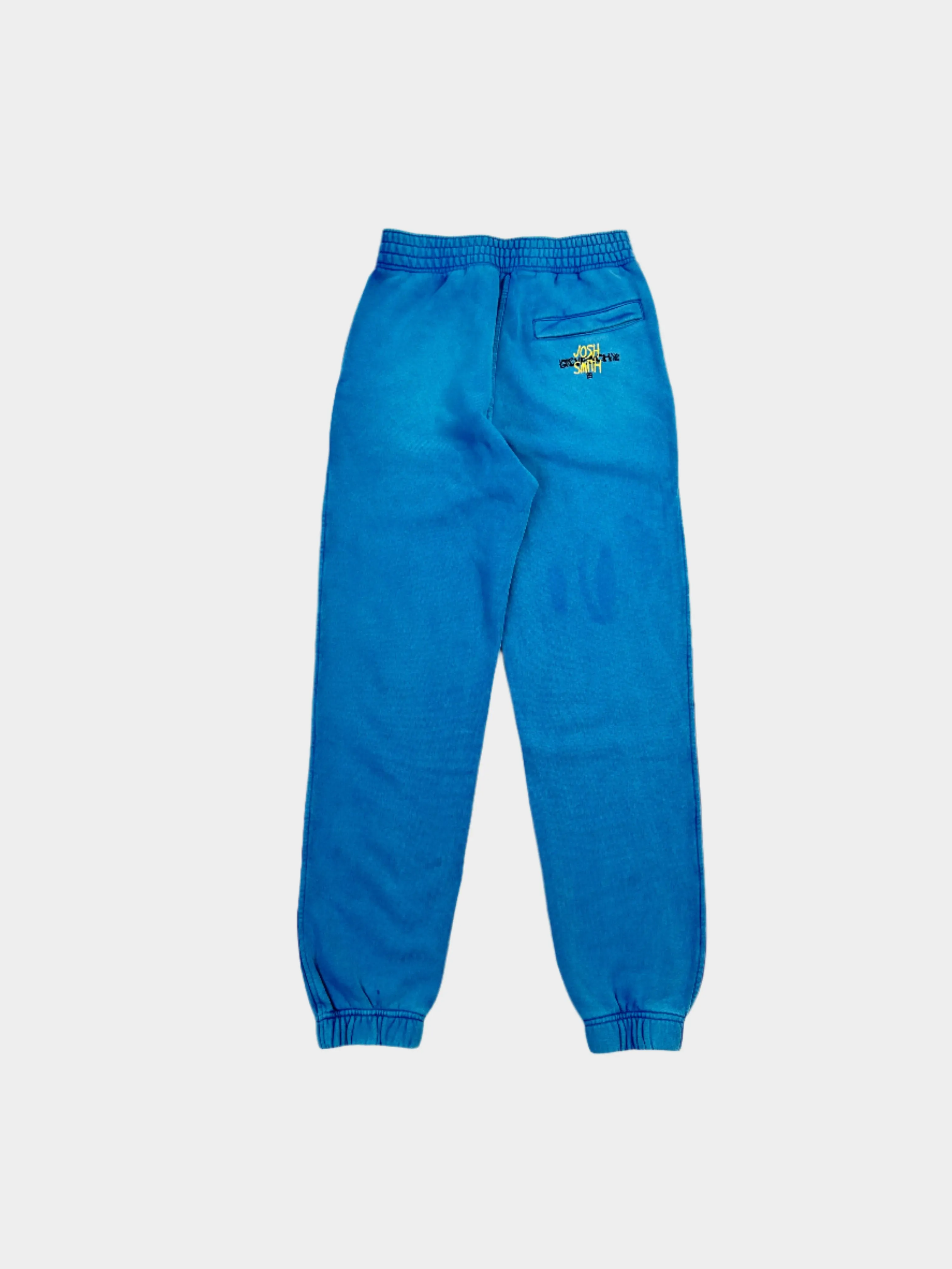Pantalone Tuta Azzurro Uomo Con Patch Artistica Josh Smith