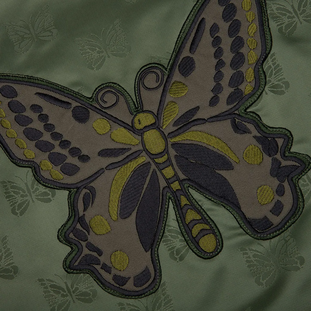 Papillon Jacquard Sateen Radio Vest - Olive