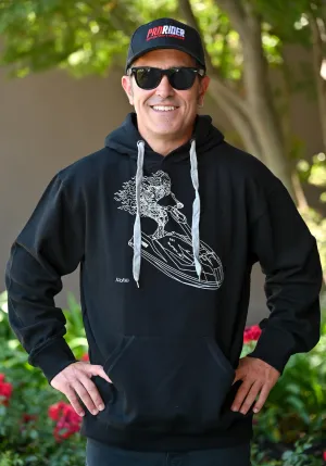 Pro Rider Skeleton Stand-Up Signature Series Men's Premium Hoodie