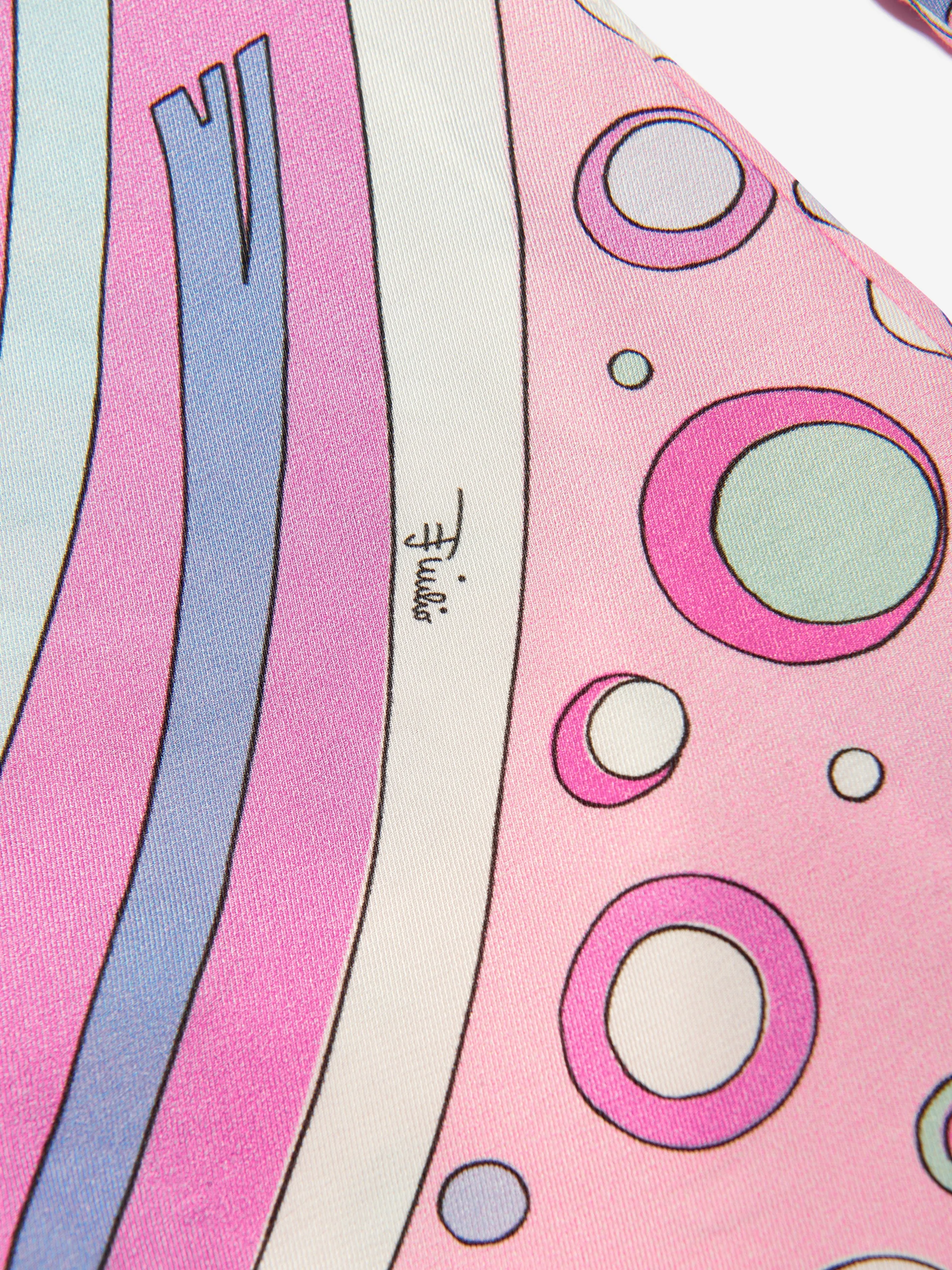 PUCCI Girls Fontane Print Trousers in Pink
