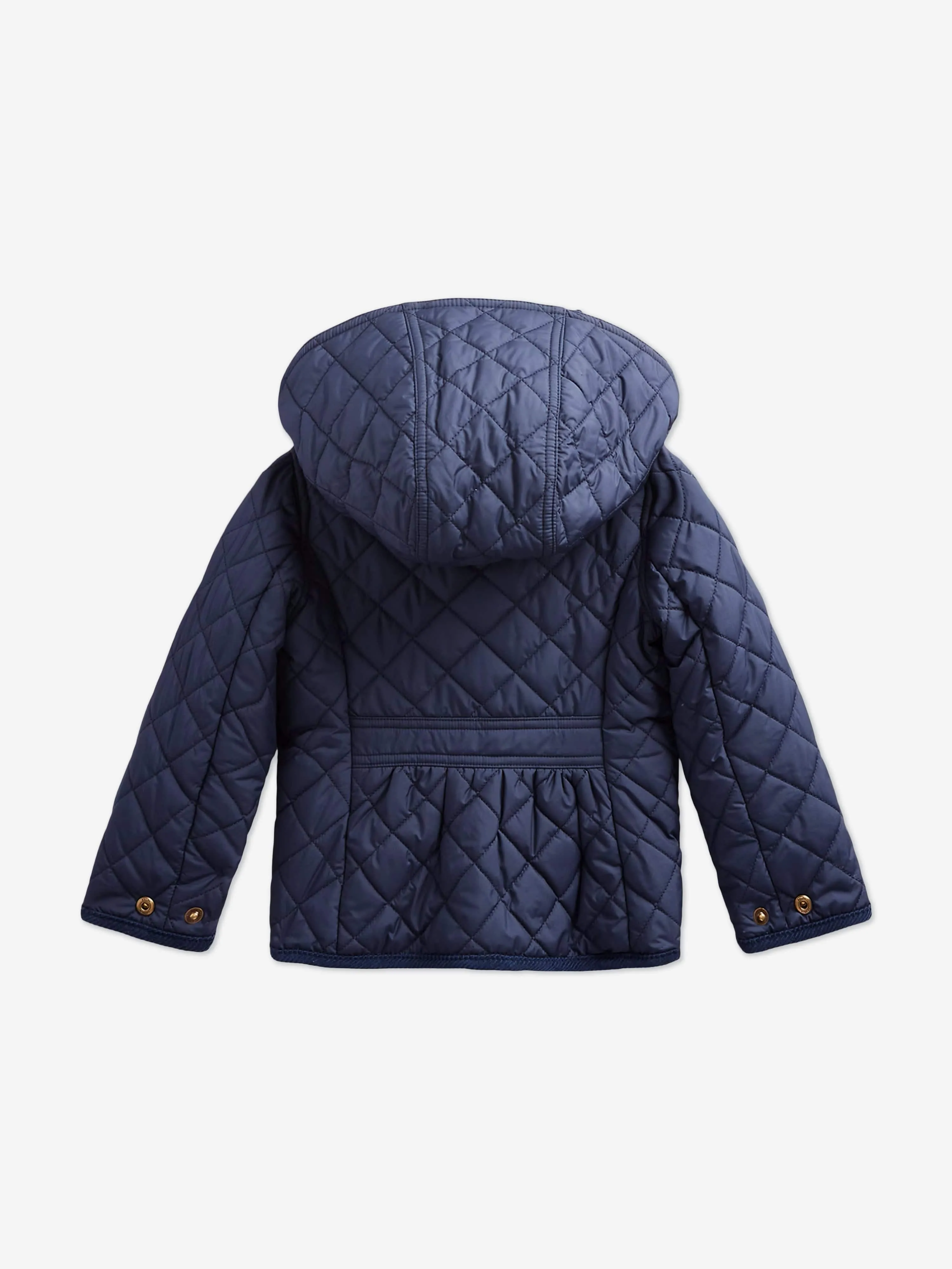 Ralph Lauren Girls Audrey Quilted Barn Jacket in Navy