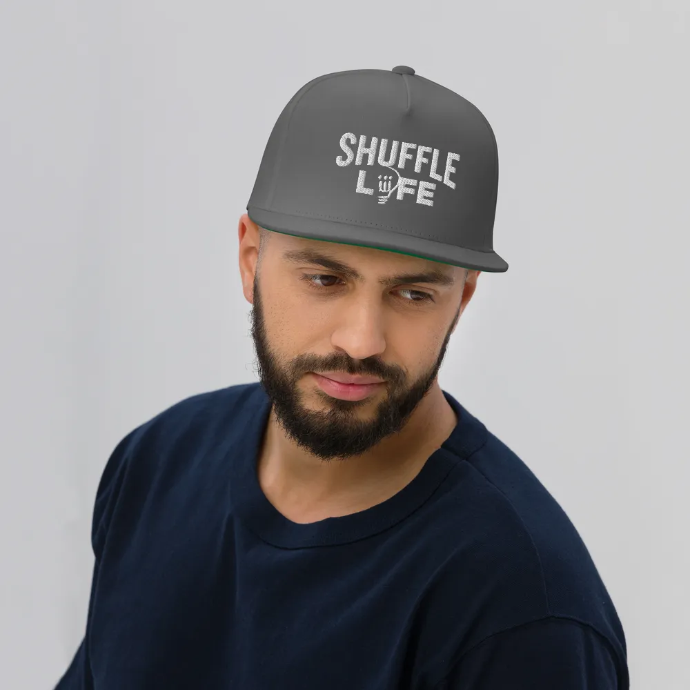 Shuffle Liiife Snapback Hat (with Green Undervisor)
