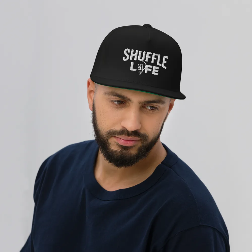 Shuffle Liiife Snapback Hat (with Green Undervisor)