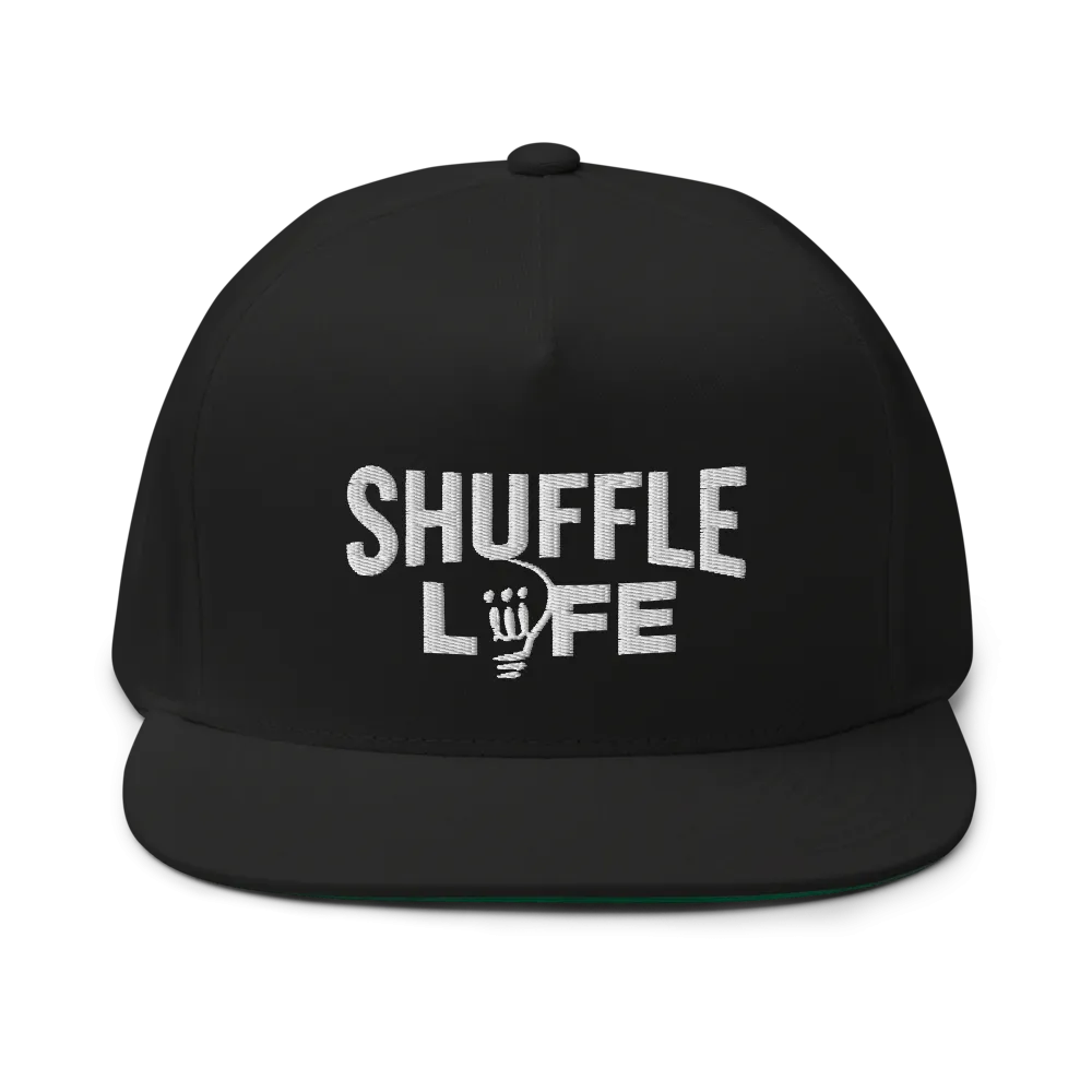 Shuffle Liiife Snapback Hat (with Green Undervisor)