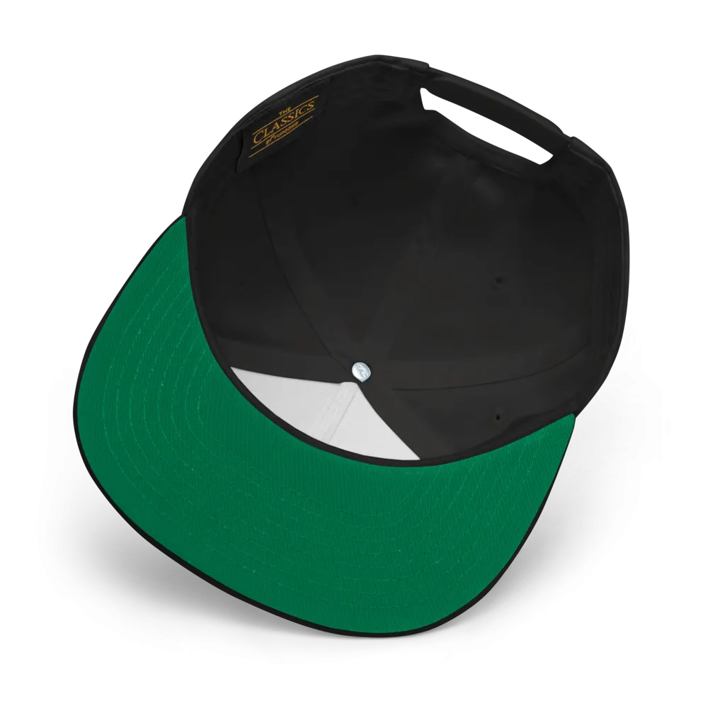 Shuffle Liiife Snapback Hat (with Green Undervisor)