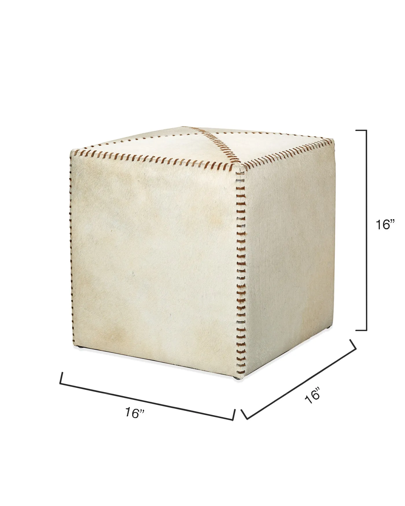 Small Ottoman - White
