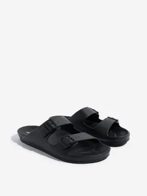 SOLEPLAY Black Dual-Strap Flip-Flop