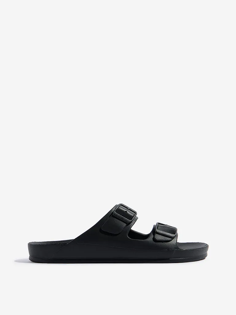 SOLEPLAY Black Dual-Strap Flip-Flop