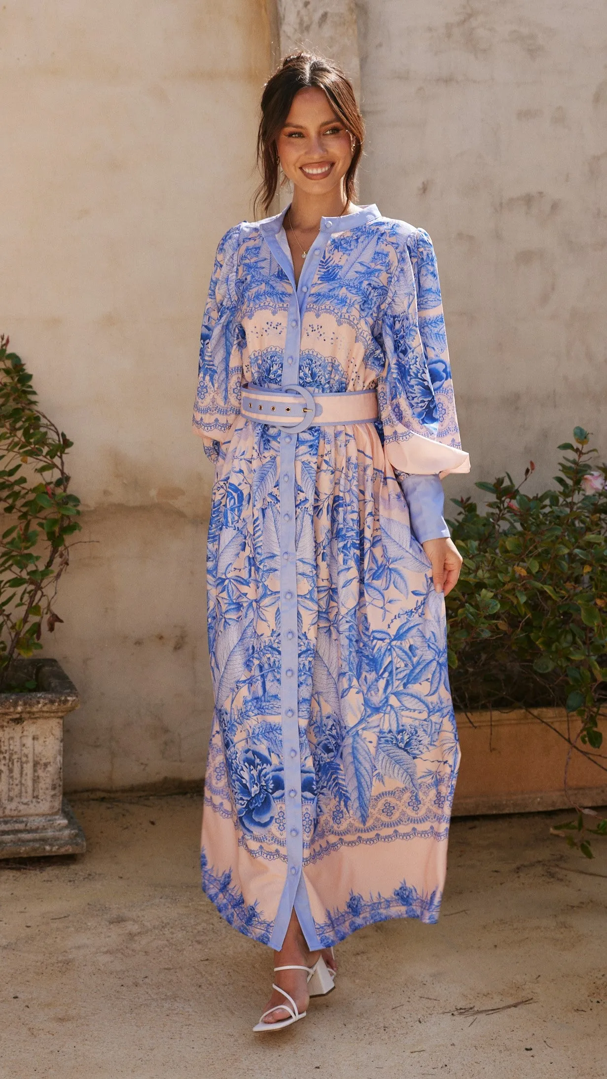 Taia Maxi Dress - Madeline Blue