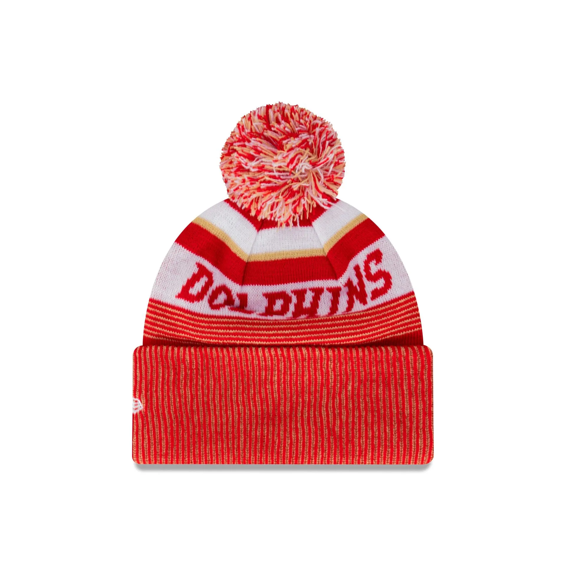The Dolphins Heritage Stripe Beanie with Pom