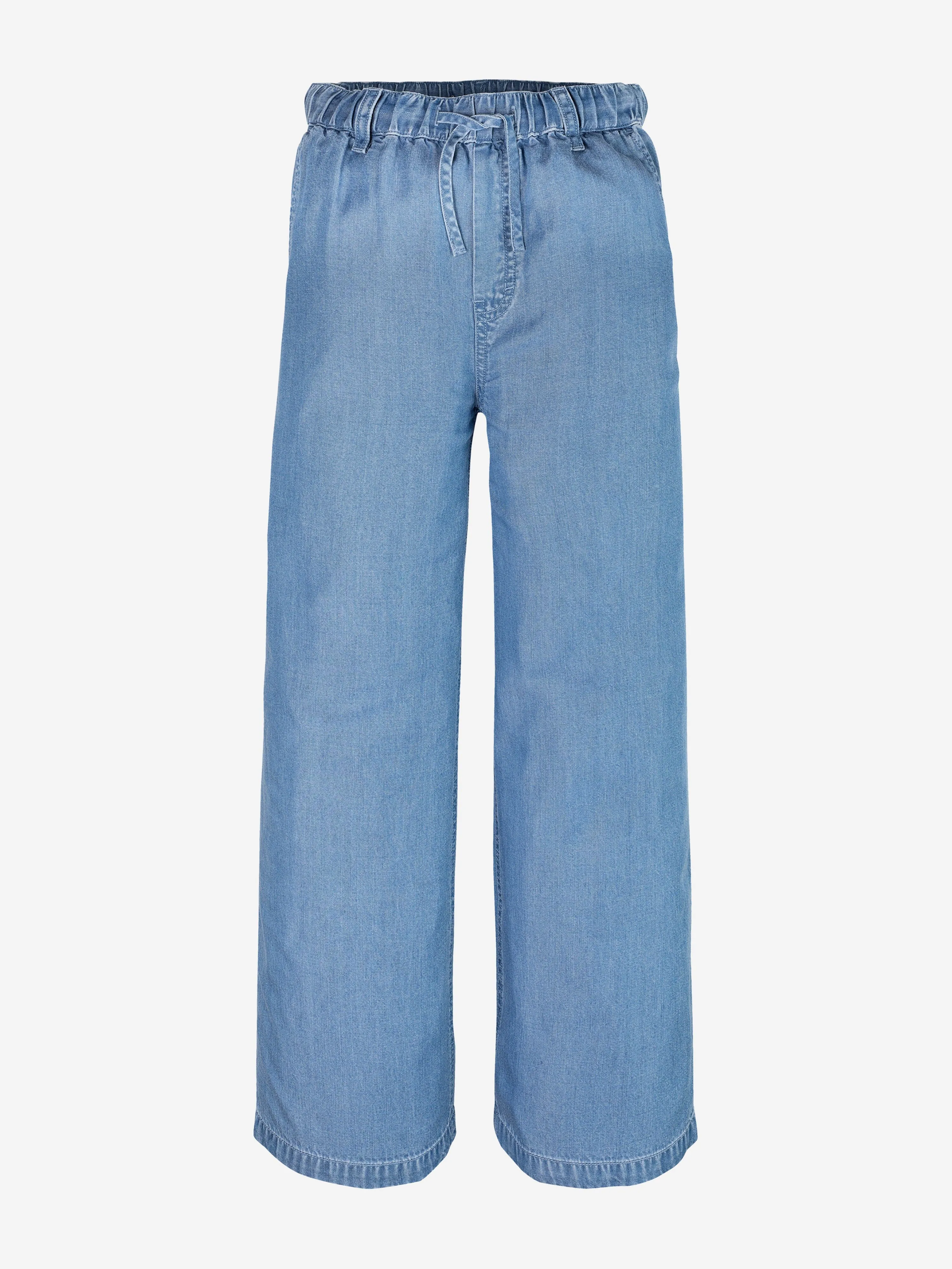 Tommy Hilfiger Girls Chambray Wide Leg Pants in Blue